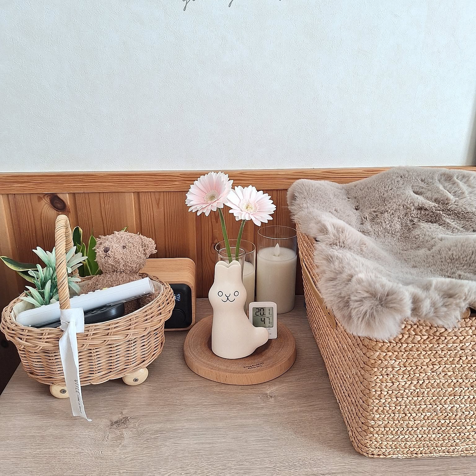 ファンシーアラモード クマ パステル 花瓶 フラワーベース