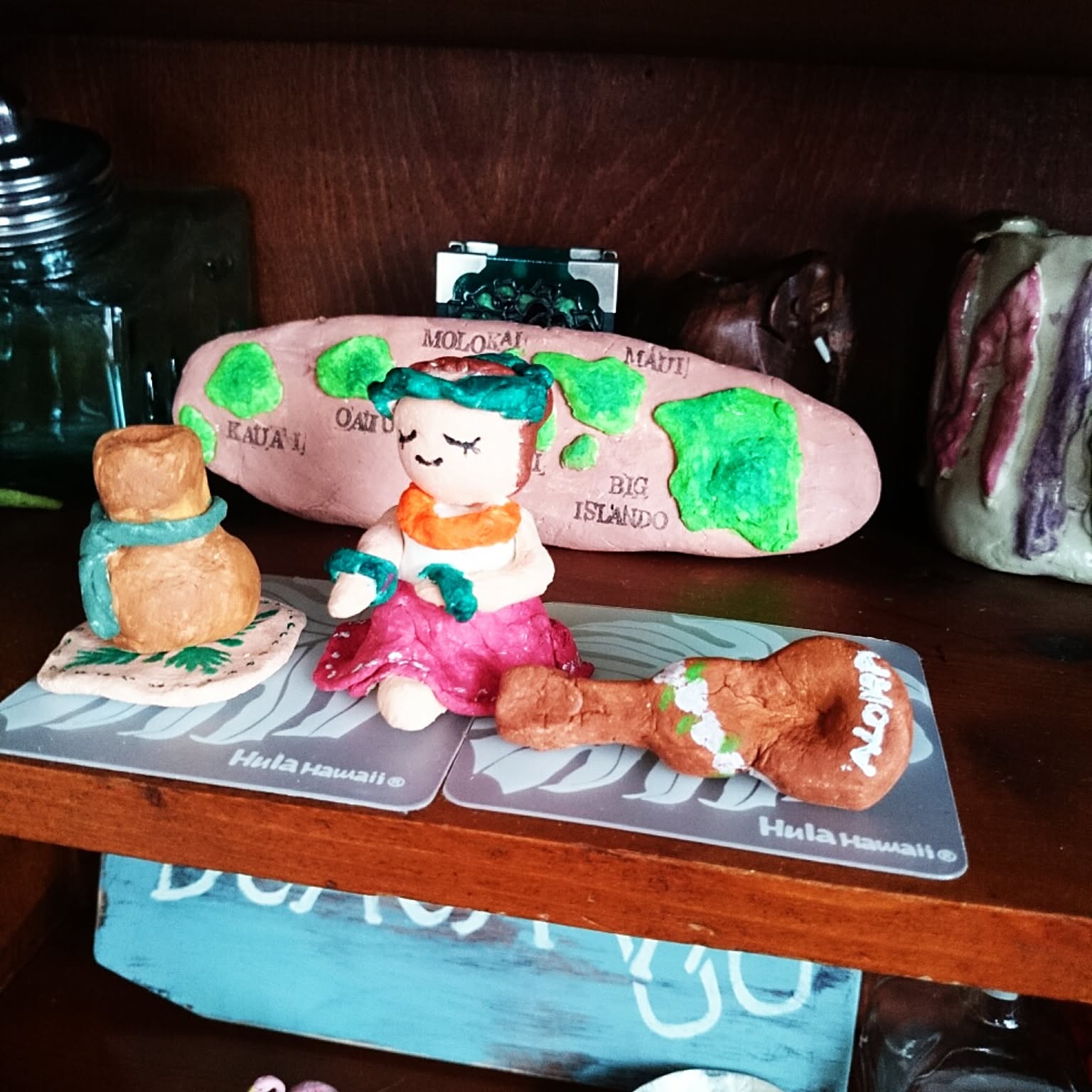 Hawaii アロハガール フラ 銅像 置物 重厚感 【公式通販】