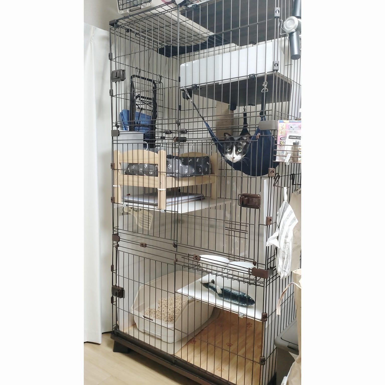 かず様　アイリスオーヤマ コンビネーションサークル 3段セット　追加棚板 コンビネーションサークル にゃんこ向け3段セット 猫 ケージ