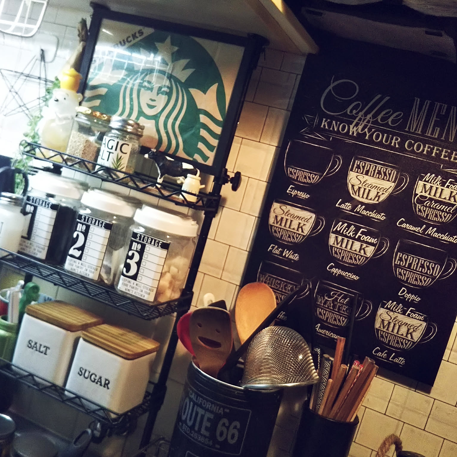 スタバ看板のインテリア実例 ｜ RoomClip（ルームクリップ）