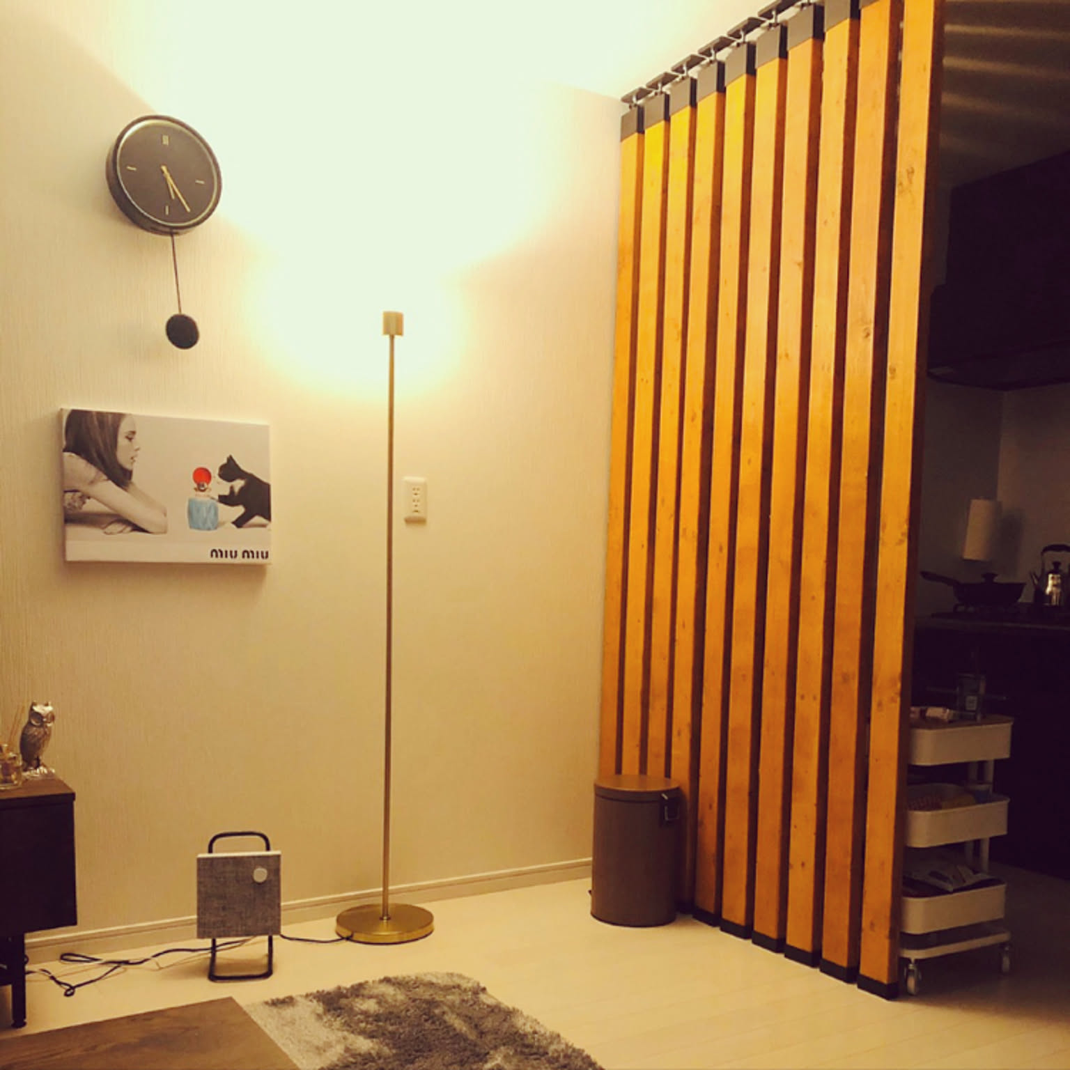 IKEA パーティションのおしゃれなアレンジ・飾り方のインテリア