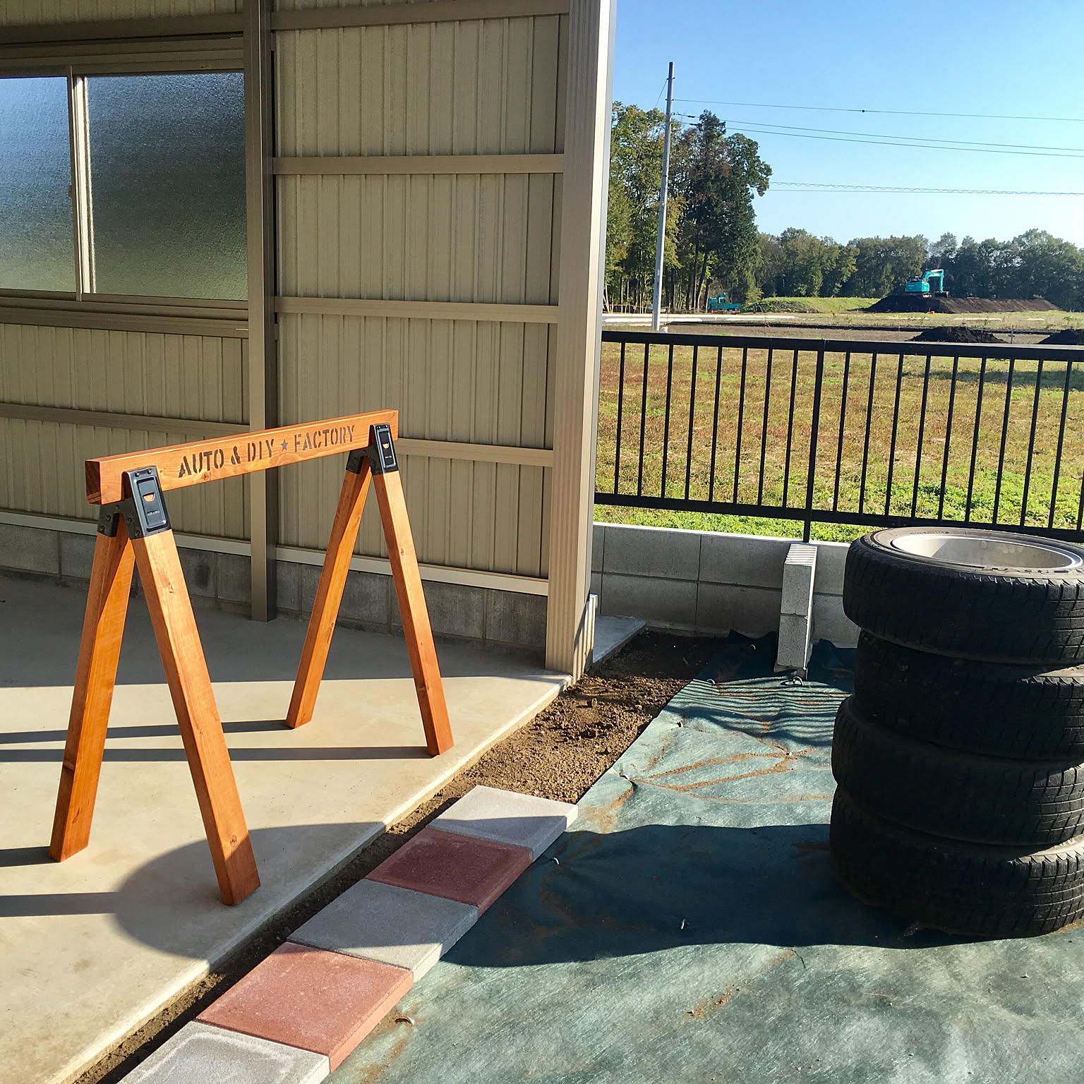 3セット 新品 ソーホースブラケット バリケード アウトドア DIY お庭