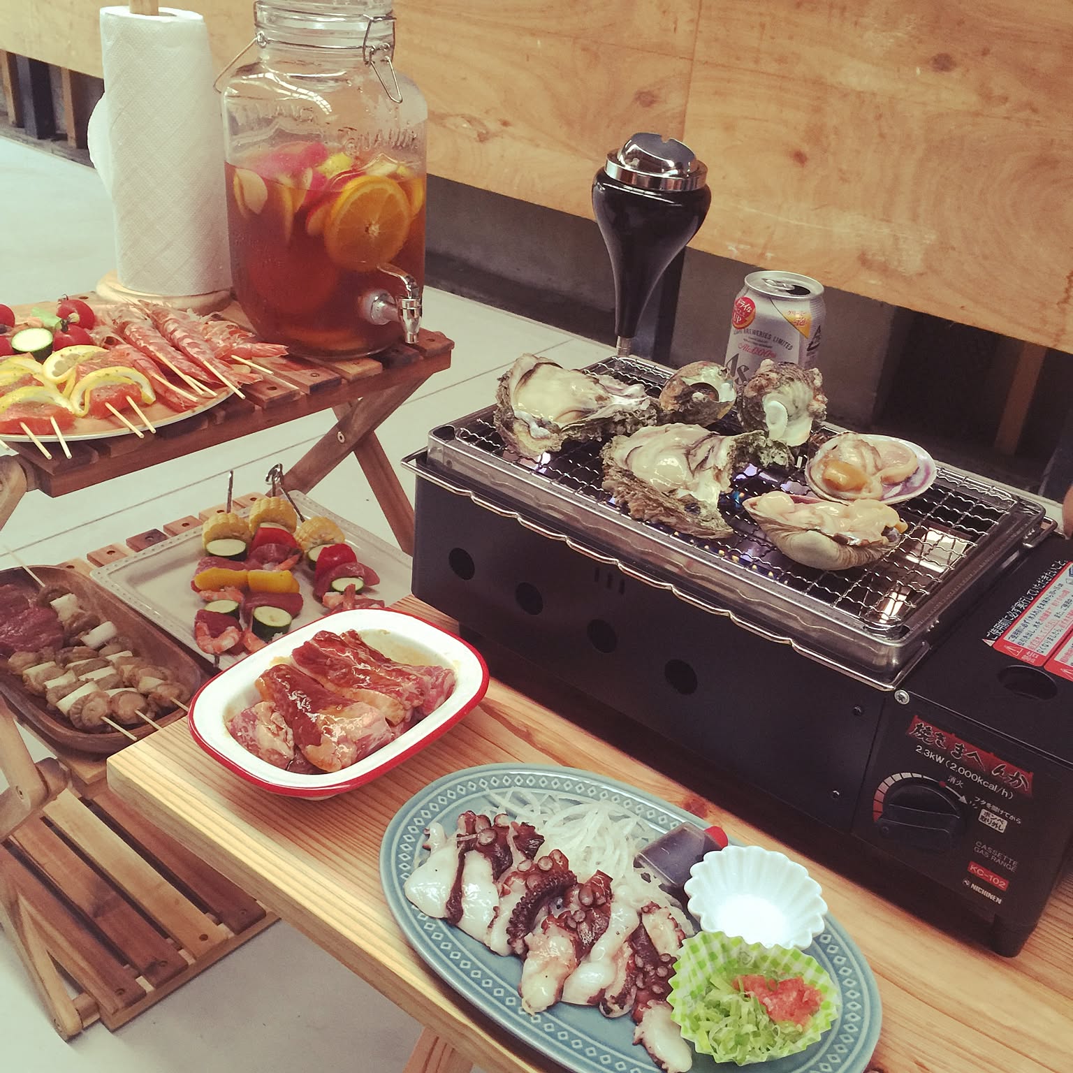 ガレージ BBQのおしゃれなインテリアコーディネート・レイアウトの実例