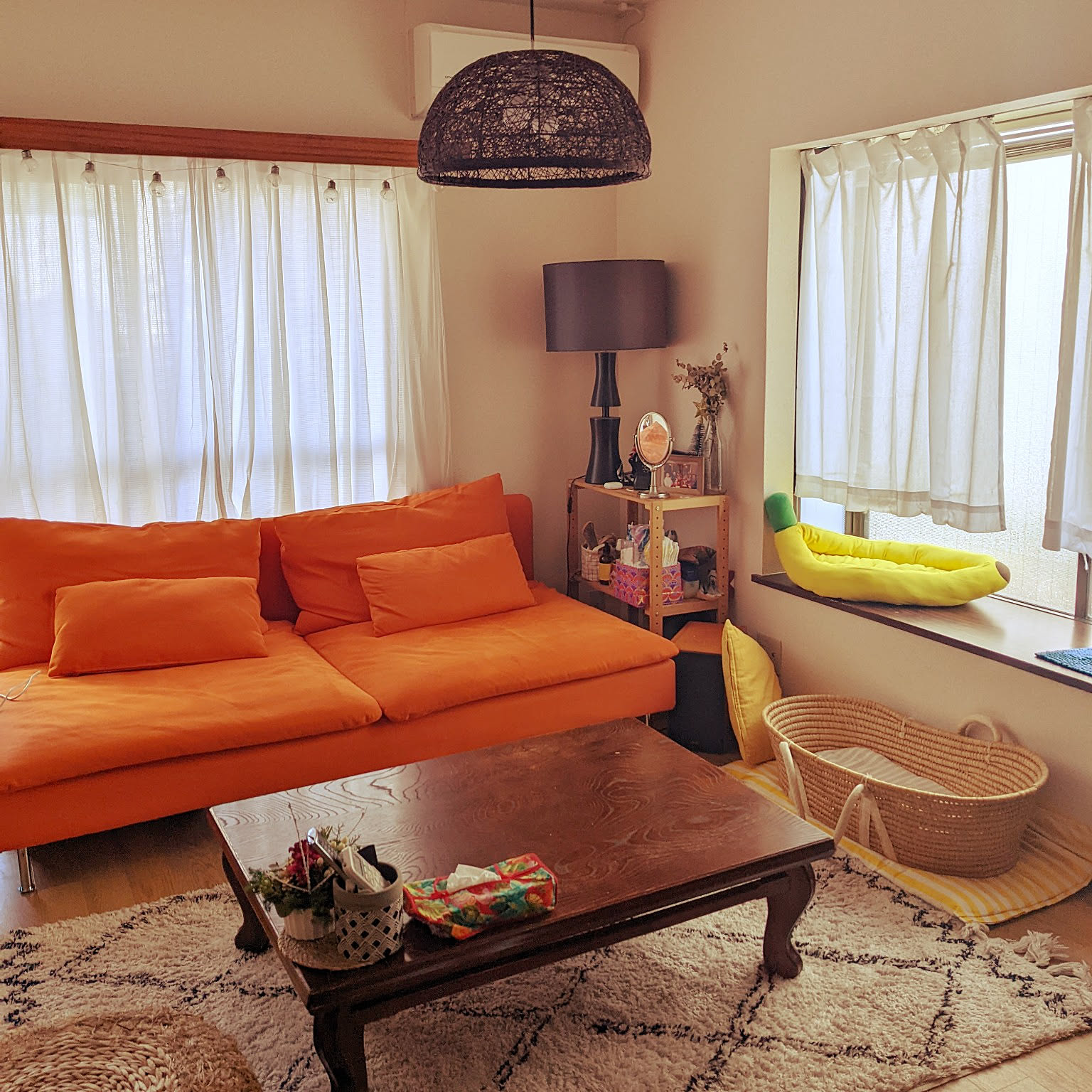 IKEAのソファー オレンジのソファーのおすすめ商品とおしゃれな実例