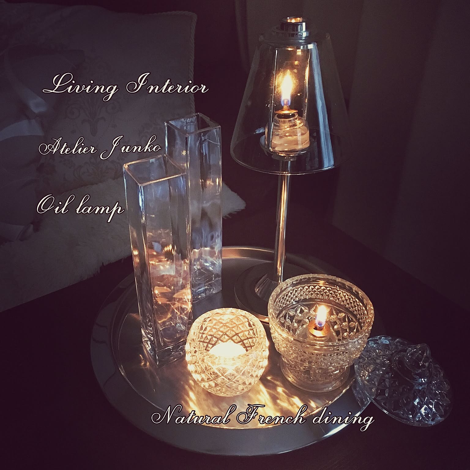 アトリエジュンコ グラスボックス3セット アトリエジュンコ キャンドル