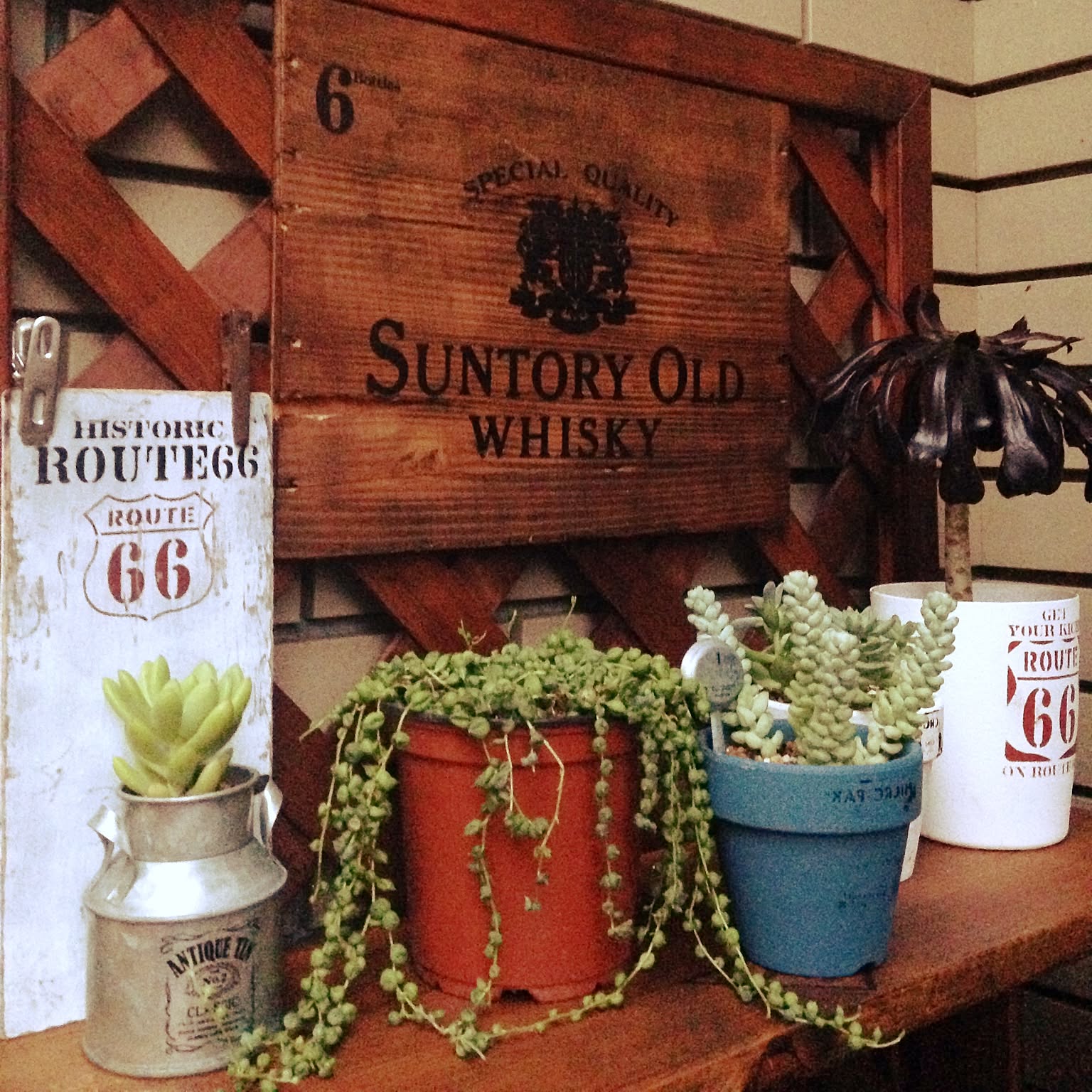 SUNTORY OLD WHISKY ヴィンテージ木箱　インテリア　空き箱 サントリーウイスキー ヴィンテージ木箱 - メルカリ