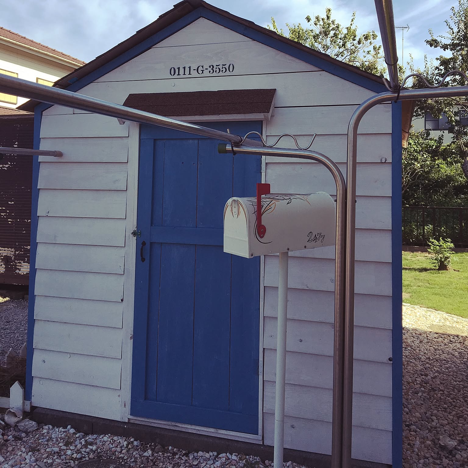 値下げ☆大工が作った物置☆吊金具付き