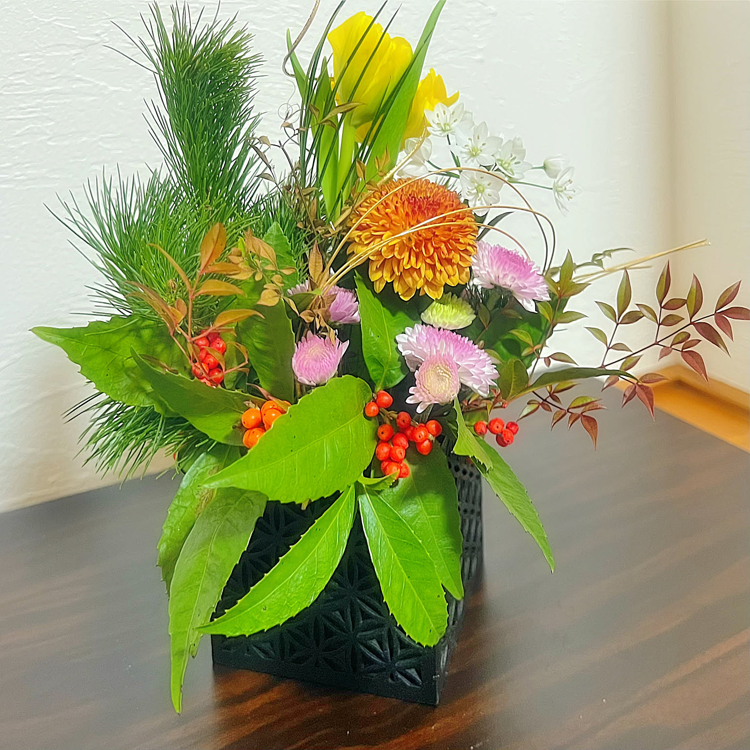 楽天市場】楽天1位 正月飾り 正月 花 アレンジメント 5種