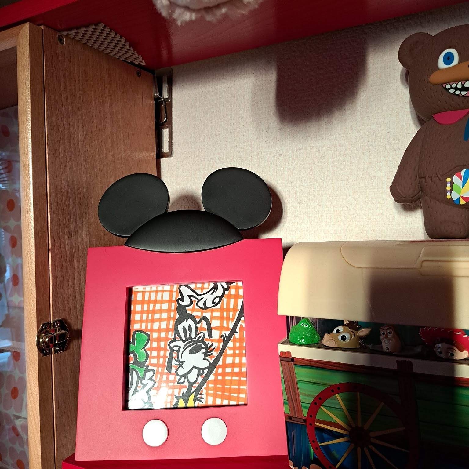 レトロ ミッキーマウスのおしゃれなインテリア・部屋・家具の実例
