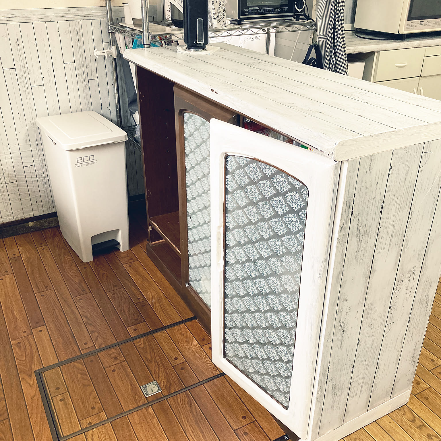 白ラタン♡たっぷり収納♡ホワイト家具♡フリル♡レース♡ミルクペイント♡