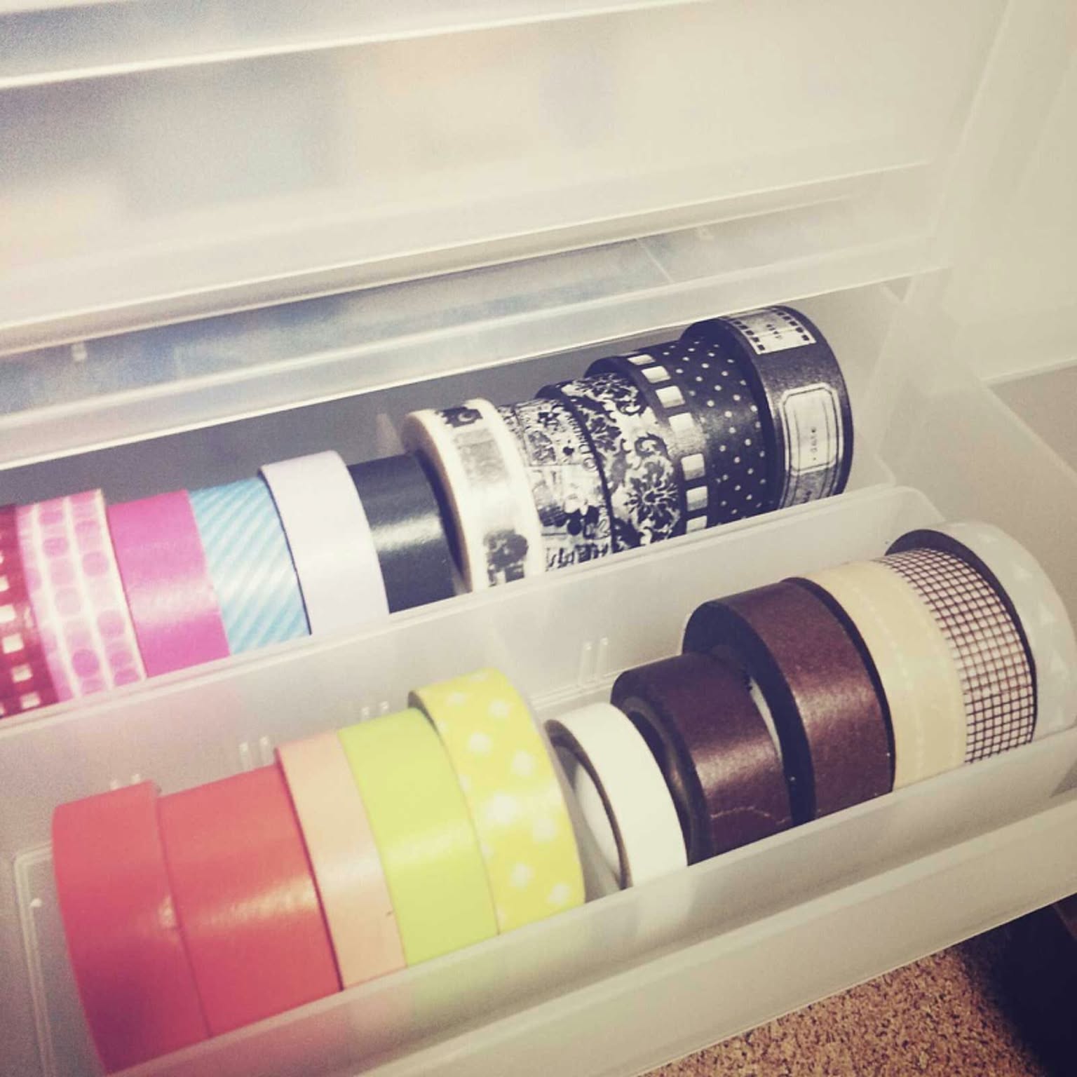 マスキングテープ他139点セット/無印良品2段引き出し収納付き マスキングテープ他139点セット/無印良品2段引き出し収納付き