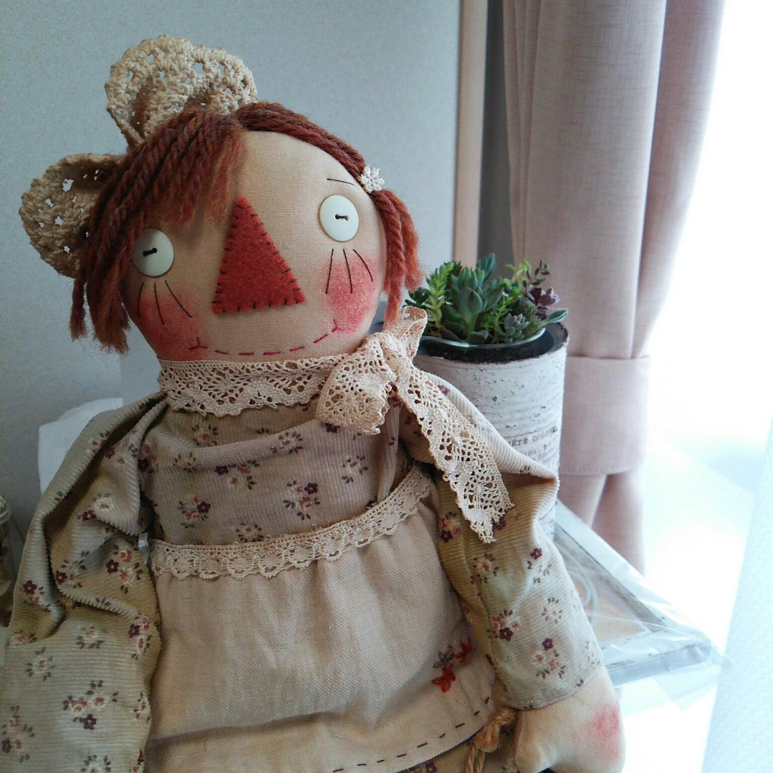 カントリー雑貨カントリードールベリンディ壁掛ジャンボ