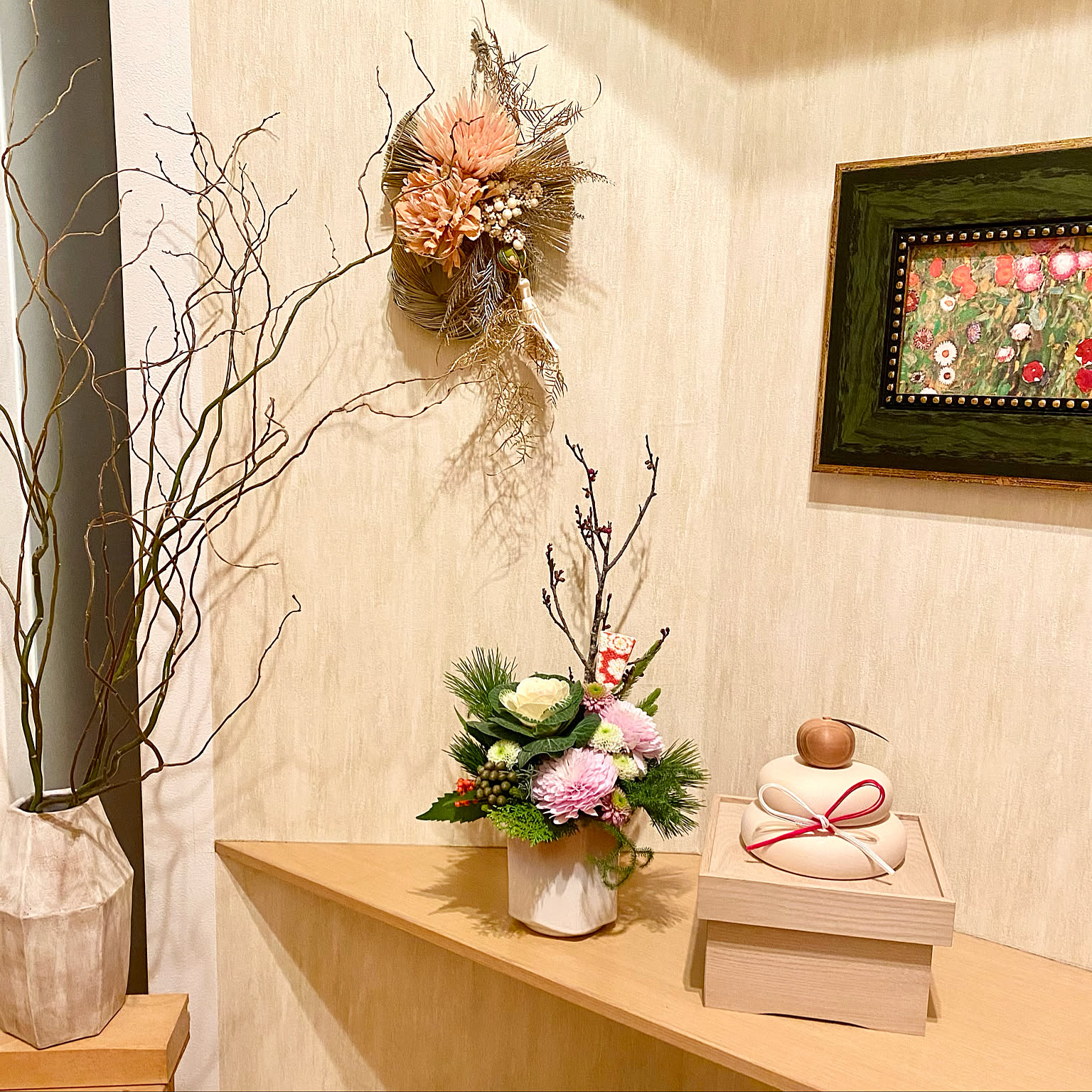 香炉巻物陶器 有田お正月ひな祭りインテリア