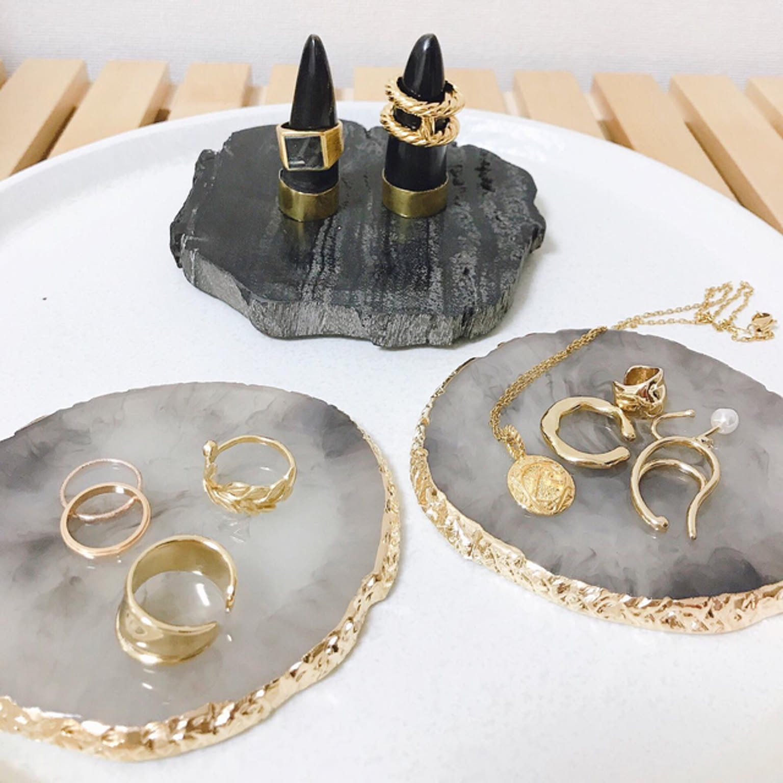 アクセサリー 天然石のおしゃれなアレンジ・飾り方のインテリア実例  