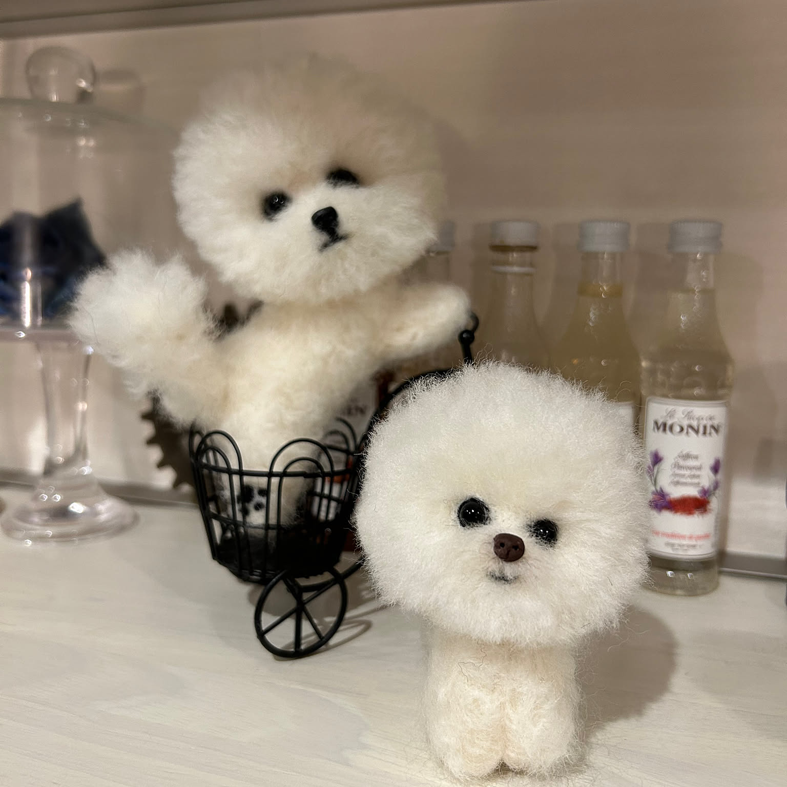 羊毛フェルト 犬 ビションフリーゼ 羊毛フェルトで簡単】あなたのペットも立体に！ビション