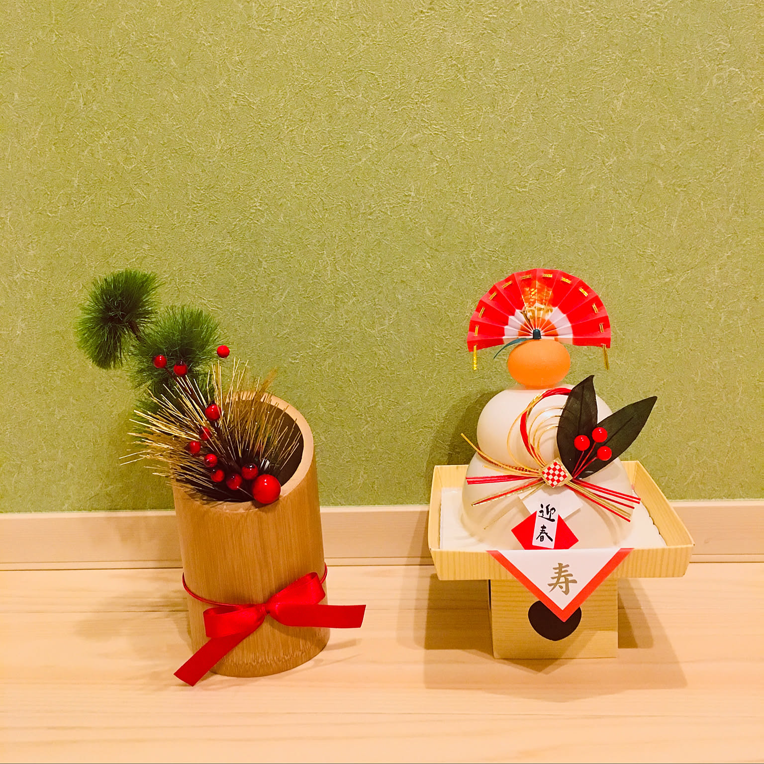 和室/床の間/正月花/手作り/植物のある暮らしなどの