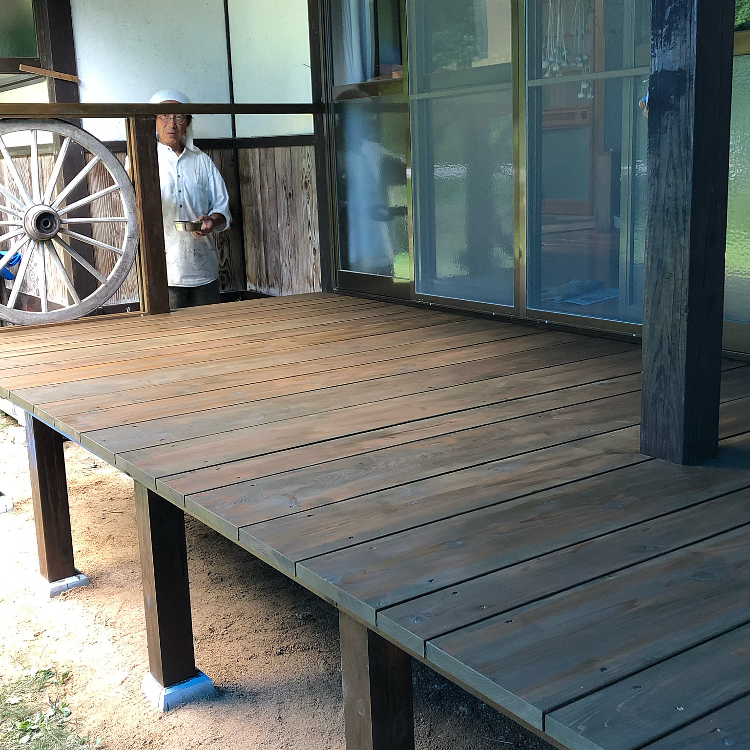 大八車の車輪① 大八車の車輪 年代物