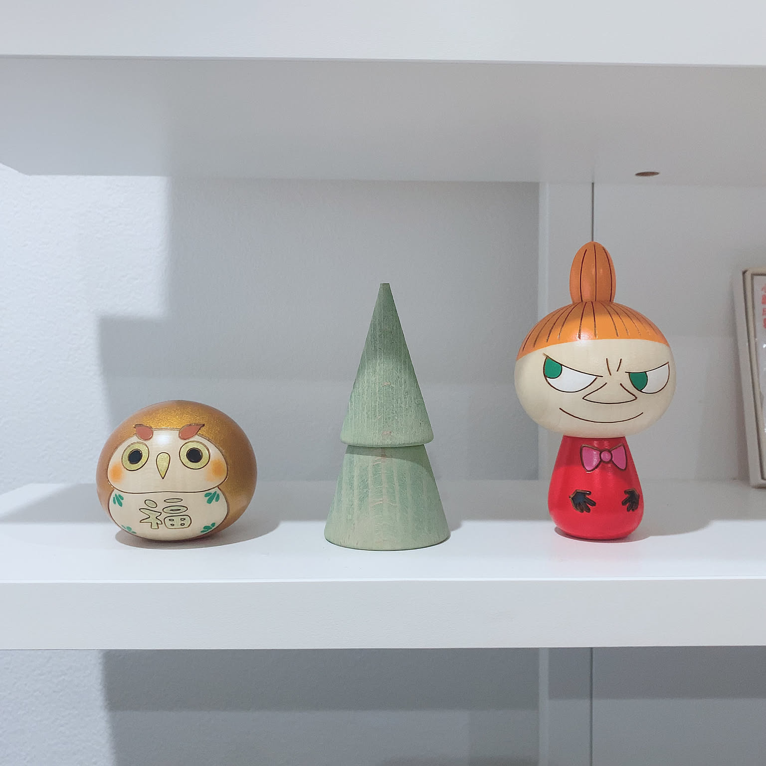 卯三郎こけし ミニ ムーミン スノークのおじょうさん スティンキー 3体