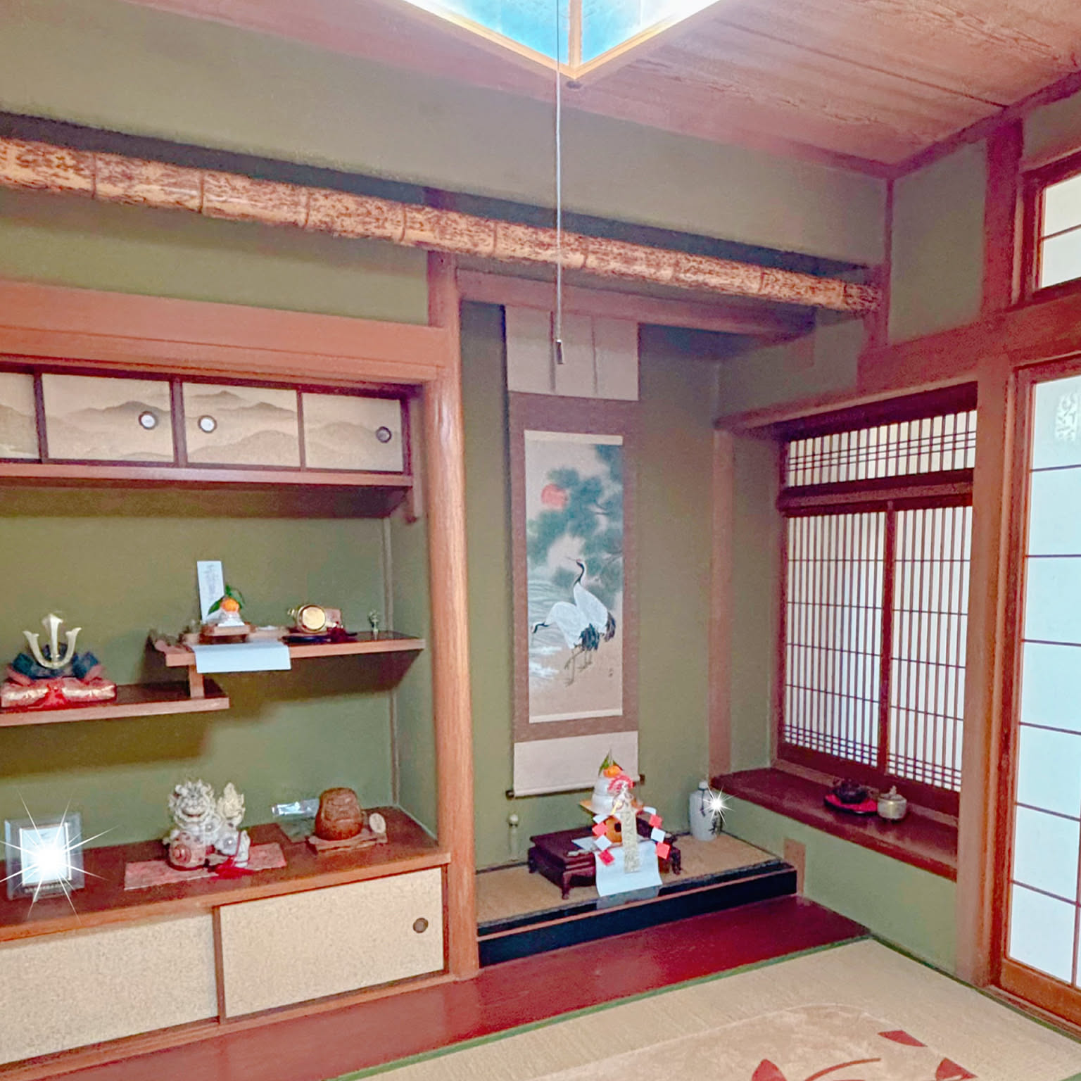 木刀　床の間飾り 床台 床の間 飾り台 木製 置き床 和室 床板 和風 高級 花台 室内