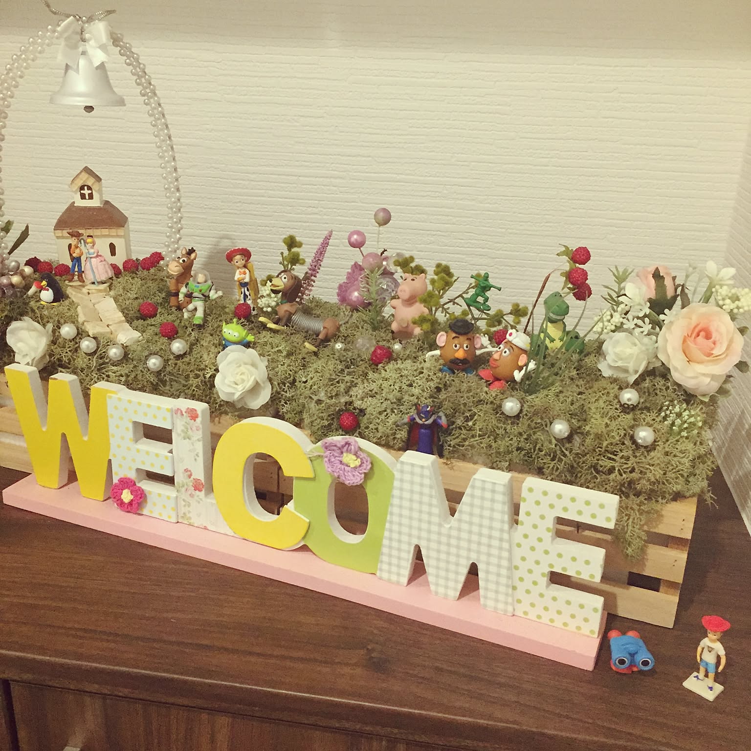 手渡しも可　トイストーリー　結婚式 ウェルカムスペース　ディズニー ウェルカムスペース ガーランド 結婚式 ディズニー トイ