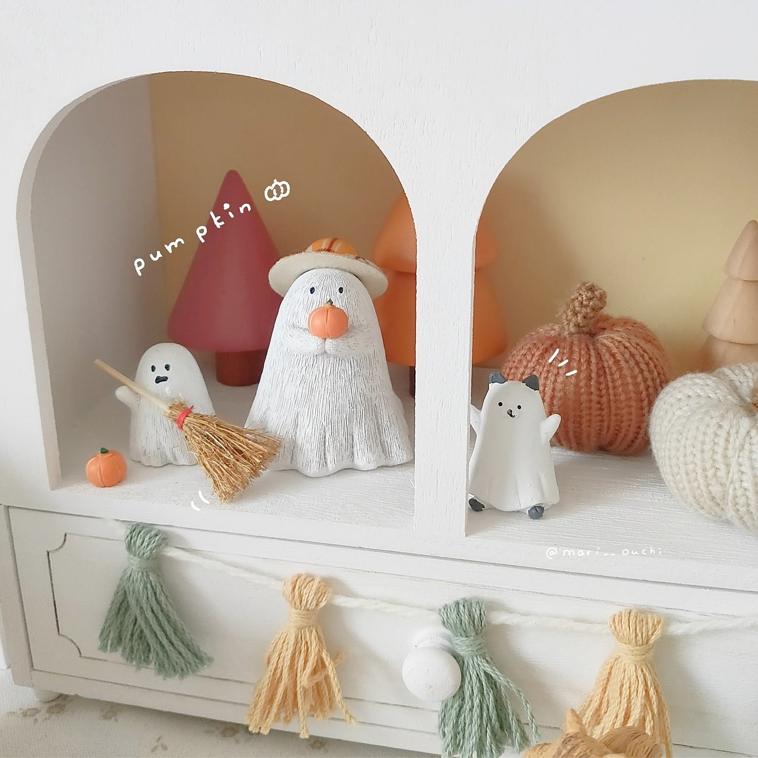 ポーリッシュポタリー　パンプキン　キャンドルホルダー　かぼちゃ　置物　ハロウィン ブリキキャンドル 家具・インテリア ポーリッシュポタリー パンプキン