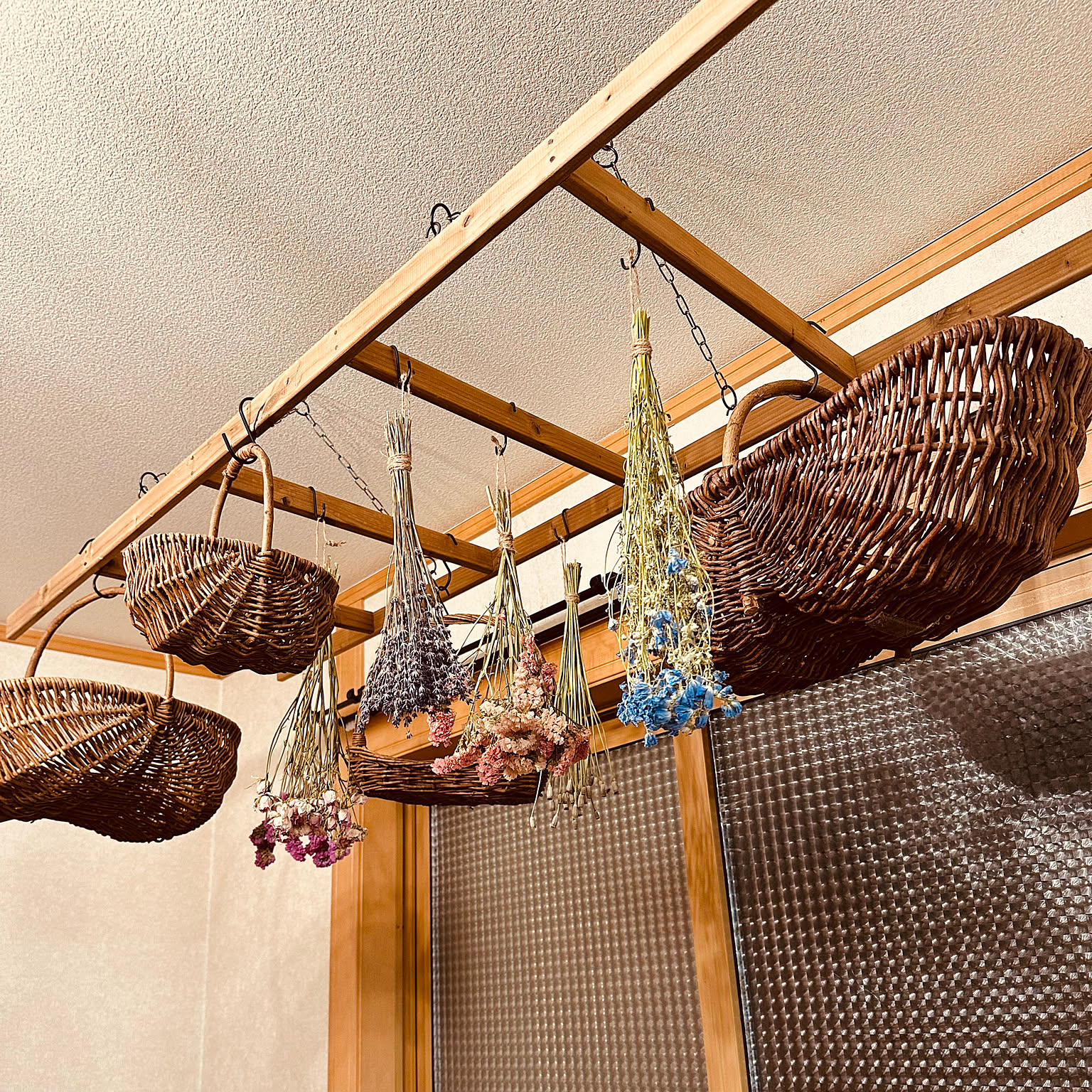 イギリス製 ドライフラワーラック ショップディスプレーなどに