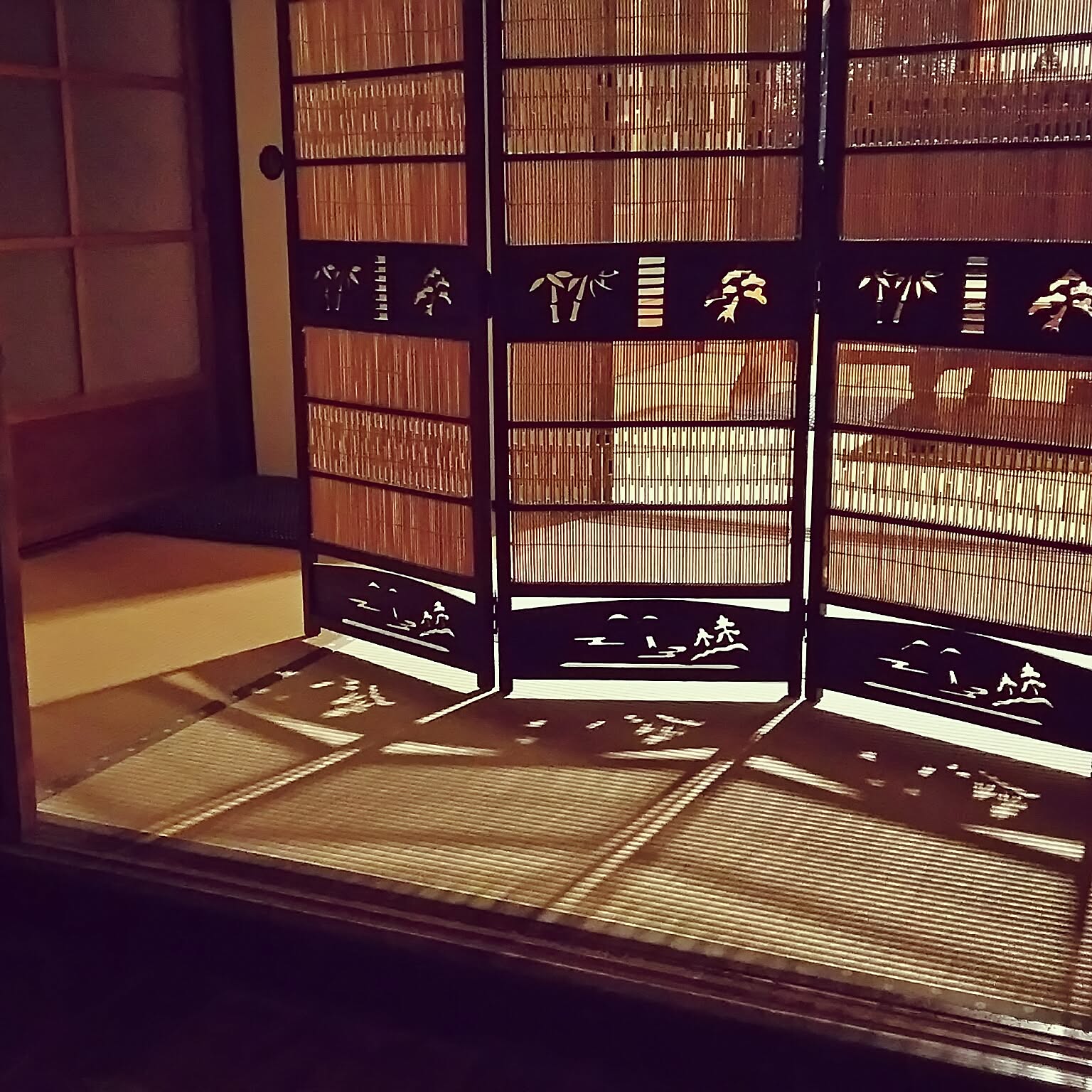 屏風　大型　89✕59cm　インテリア　置物　アンティーク　和室 屏風 大型 89✕59cm インテリア 置物 アンティーク 和室 屏風