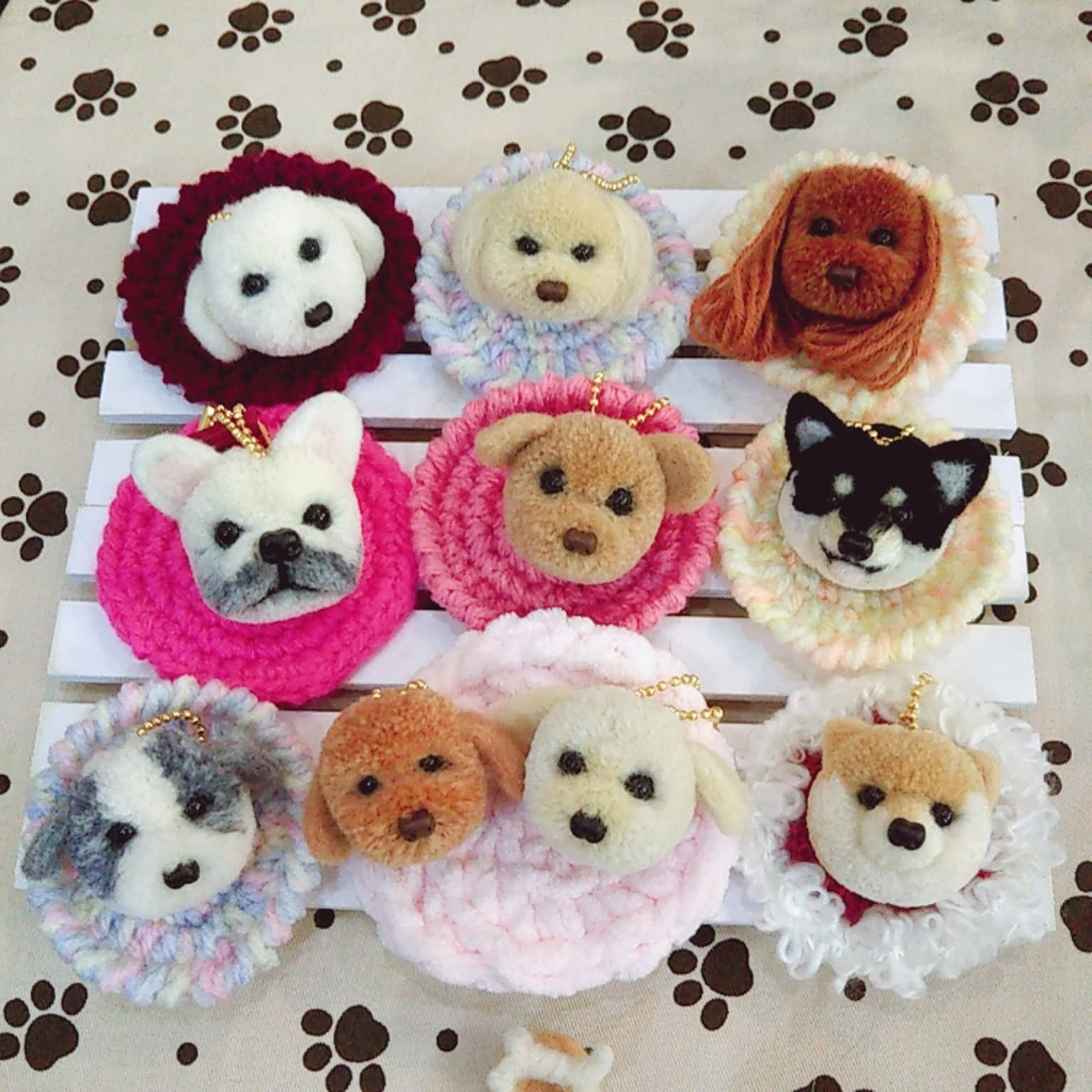 ハンドメイド羊毛フェルト犬おしごとdog 画家のプードルちゃん ハンドメイド羊毛フェルト犬おしごとdog 画家のプードルちゃん