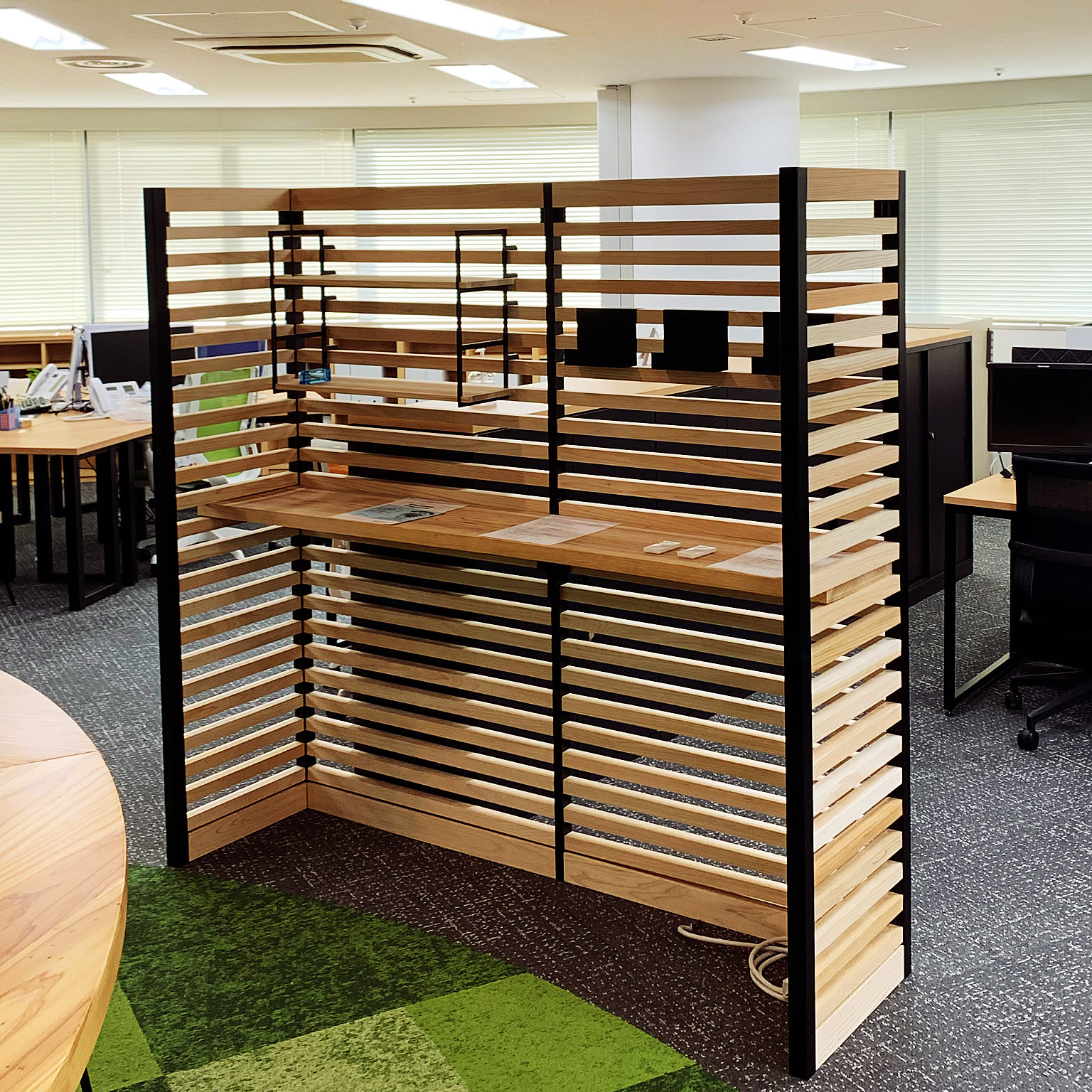 木製スリットデザインパーテーション 楽天市場】木製パーテーション プランターパーティション カフェ