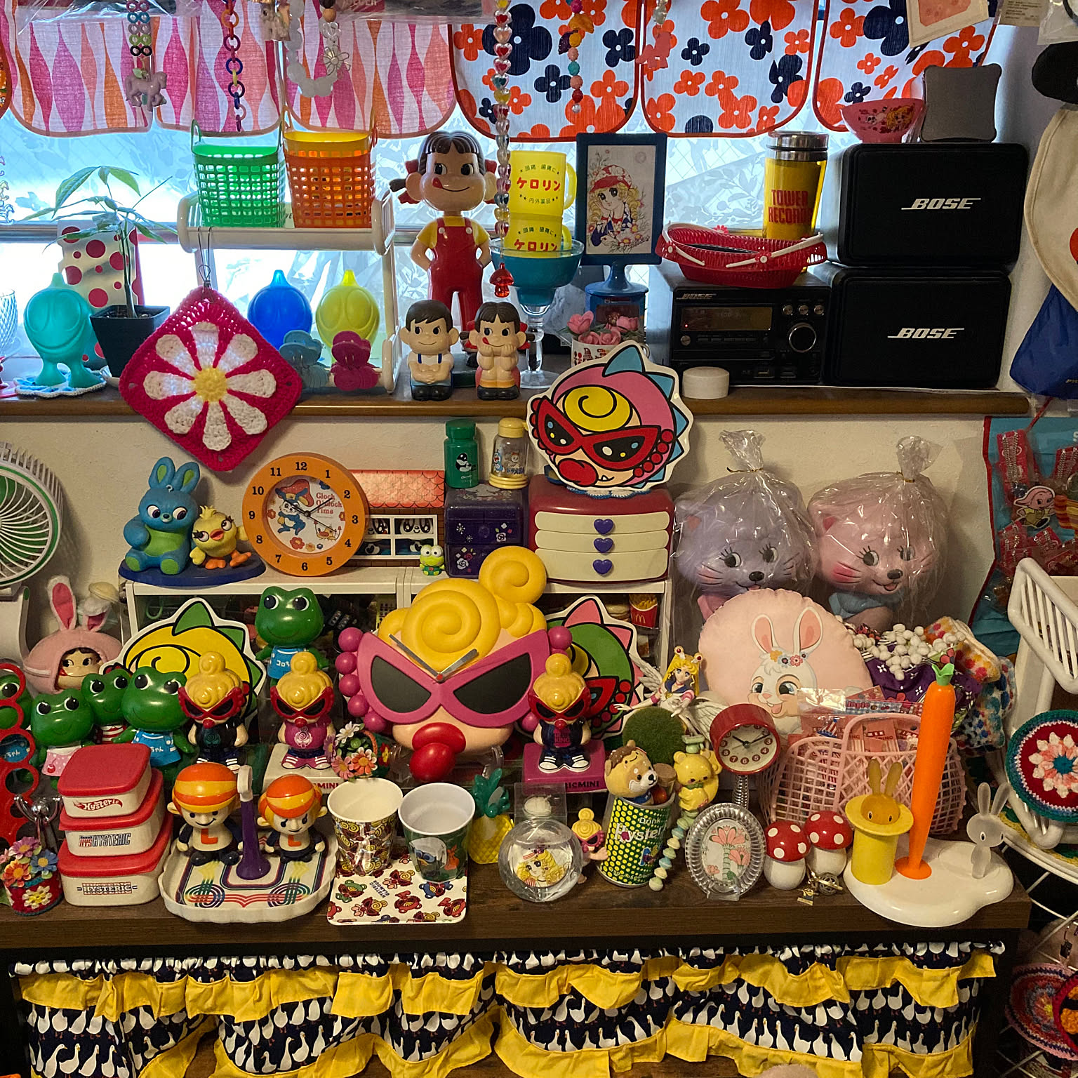 旧swimmerスイマーミニ棚飾り棚お部屋インテリアレトロパステルカラー花柄レア 旧swimmerスイマーミニ棚飾り棚お部屋インテリアレトロパステルカラー