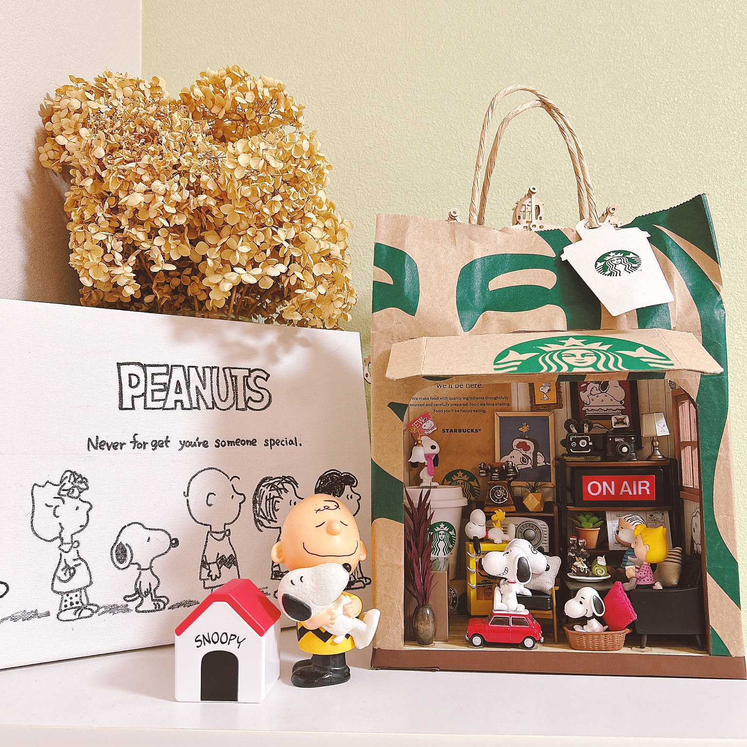 棚/ヴィンテージカフェ/ミニチュア/リーメント/スヌーピーのインテリア