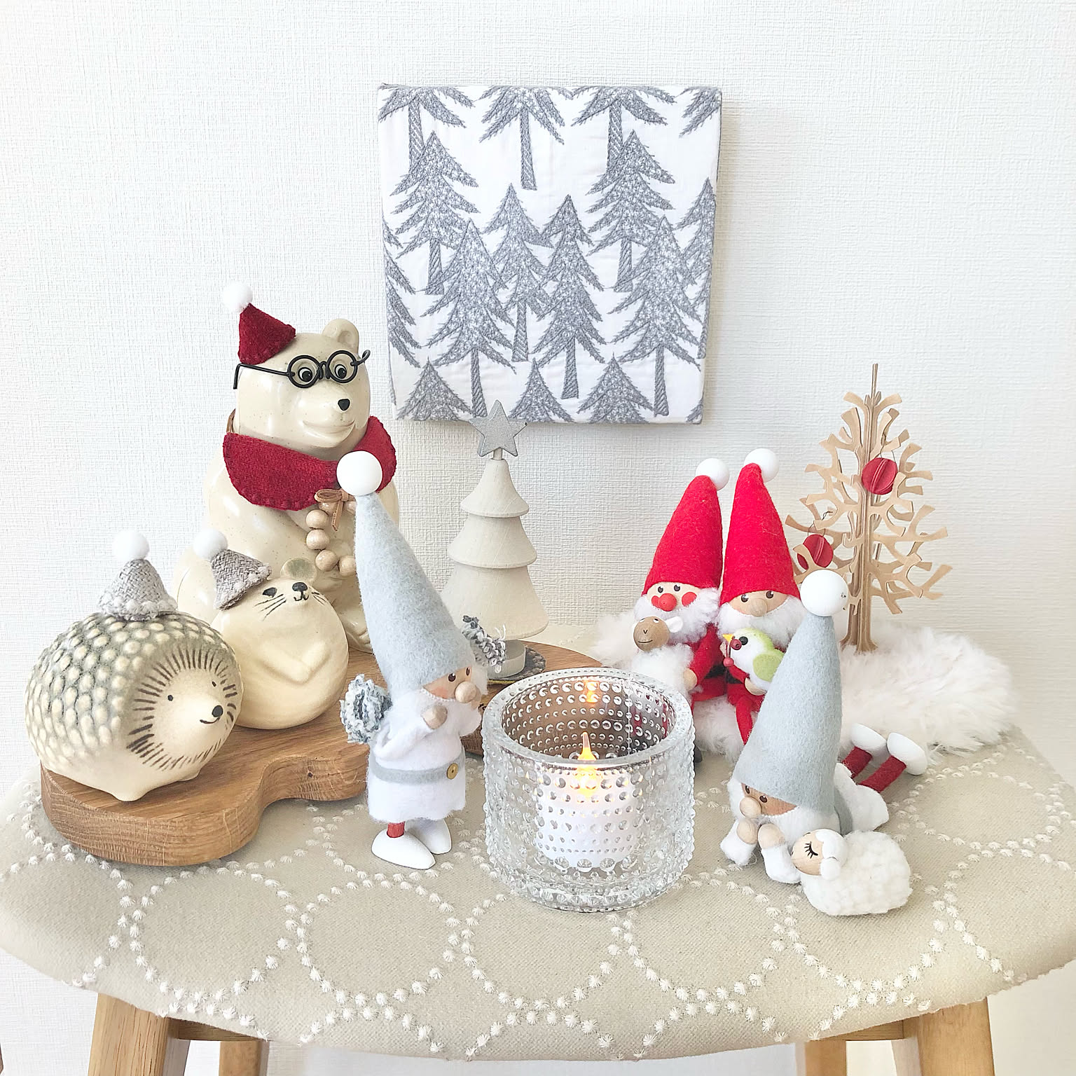 【しろくまさんのクリスマス】しろくま貯金箱　クリスマス