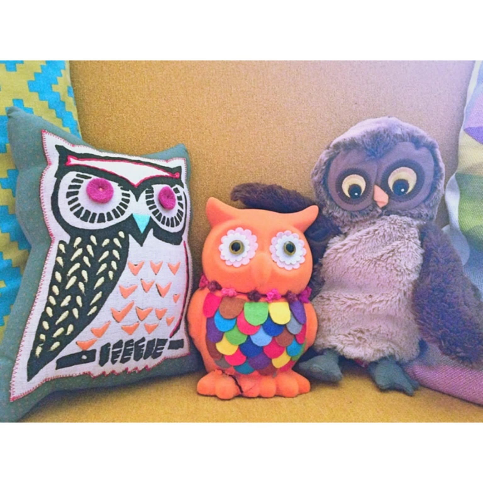 ファッション 通販 白いふくろうさんのイヤリング ハンドメイド