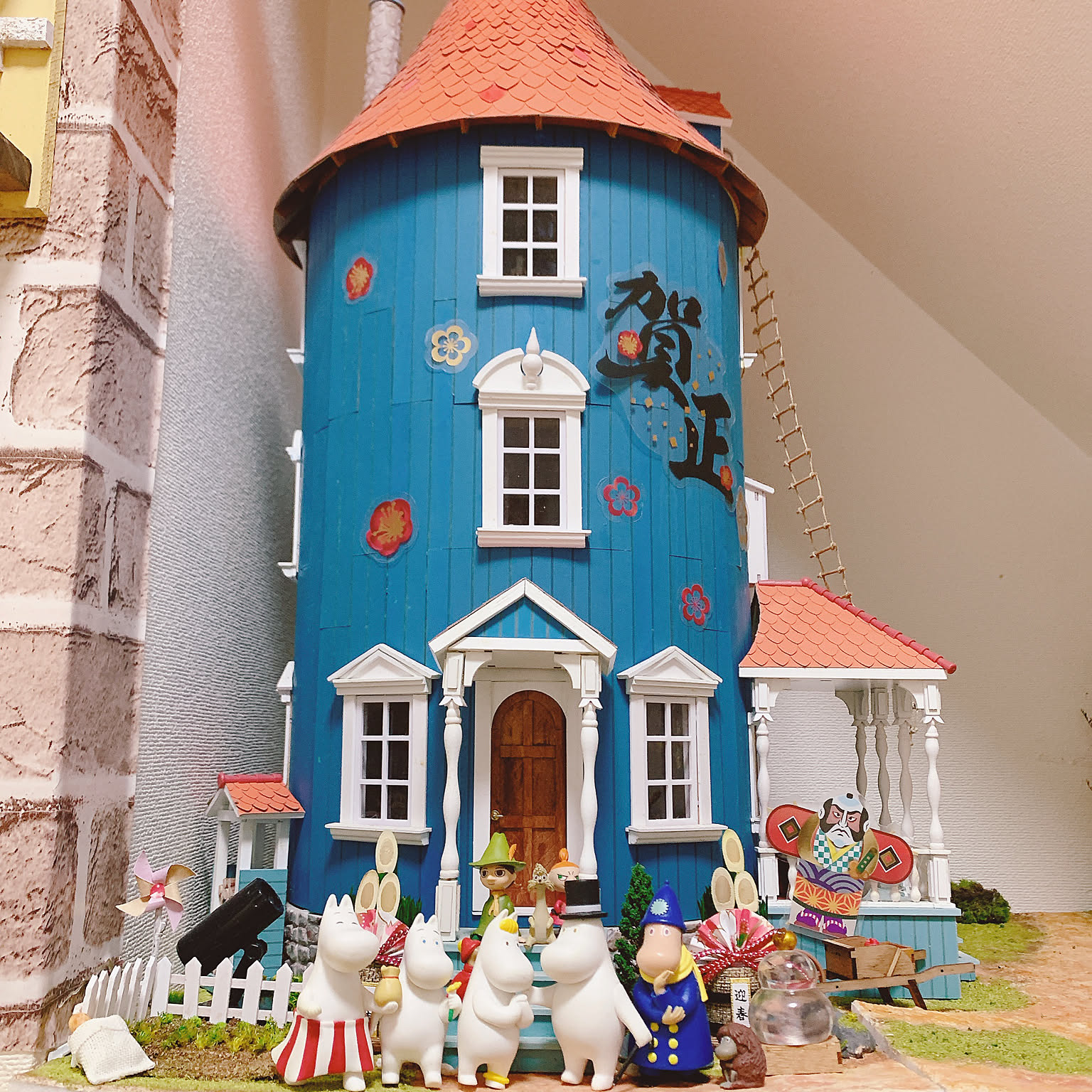 ムーミン谷ジオラマ作成中/みなさんの優しさに感謝❤️/こめんとはお