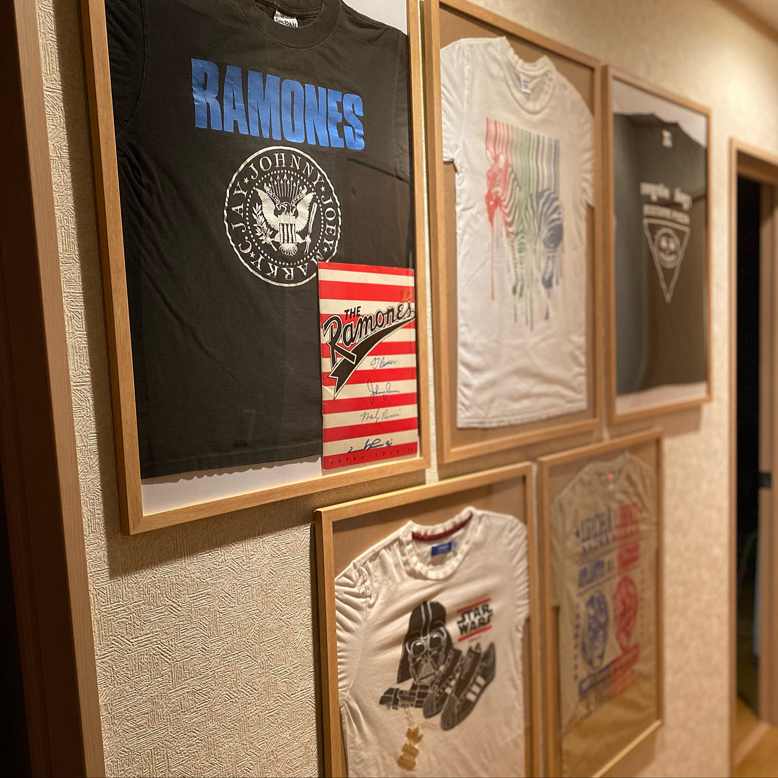 男のひとり暮らし/Tシャツを飾る/ニトリ/インテリア/服を飾るなどの