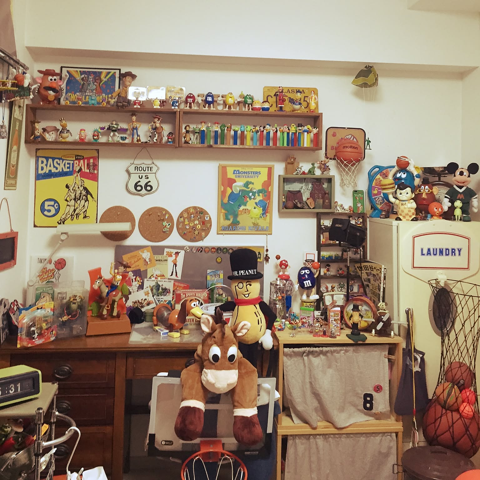 お部屋いっぱい 部屋全体/バスケ/m&ms/アメトイ/アメリカントイなどのインテリア