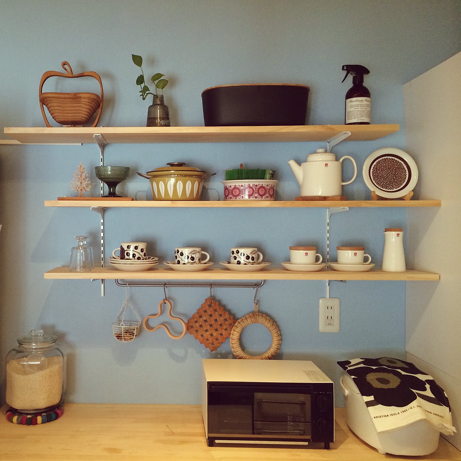 キッチン/北欧/無印良品/IKEA/雑貨などのインテリア実例