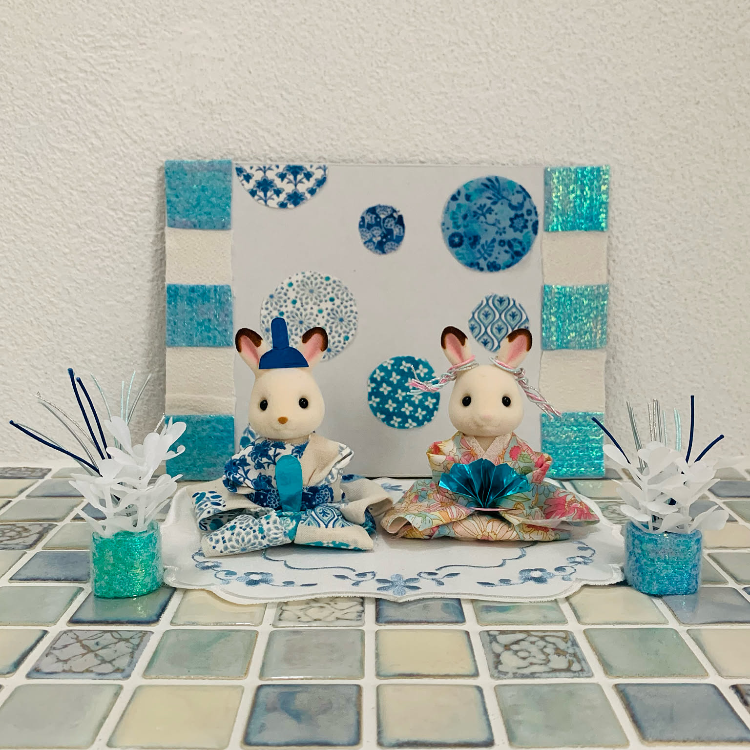 シルバニアファミリー　おひなまつり　ハンドメイド　ミニチュア ひなまつり シルバニアのお雛様作りました | PIKOのシルバニア