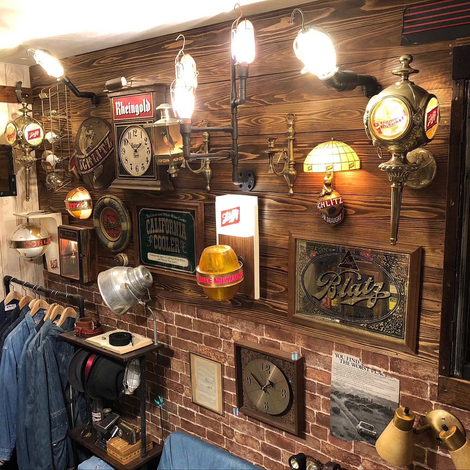 パブミラー アメリカンヴィンテージのおすすめ商品とおしゃれな実例