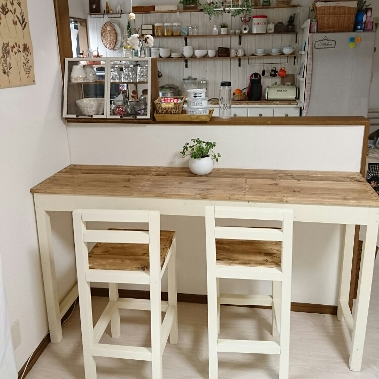 DIYカウンターテーブルのインテリア・手作りの実例 ｜ RoomClip