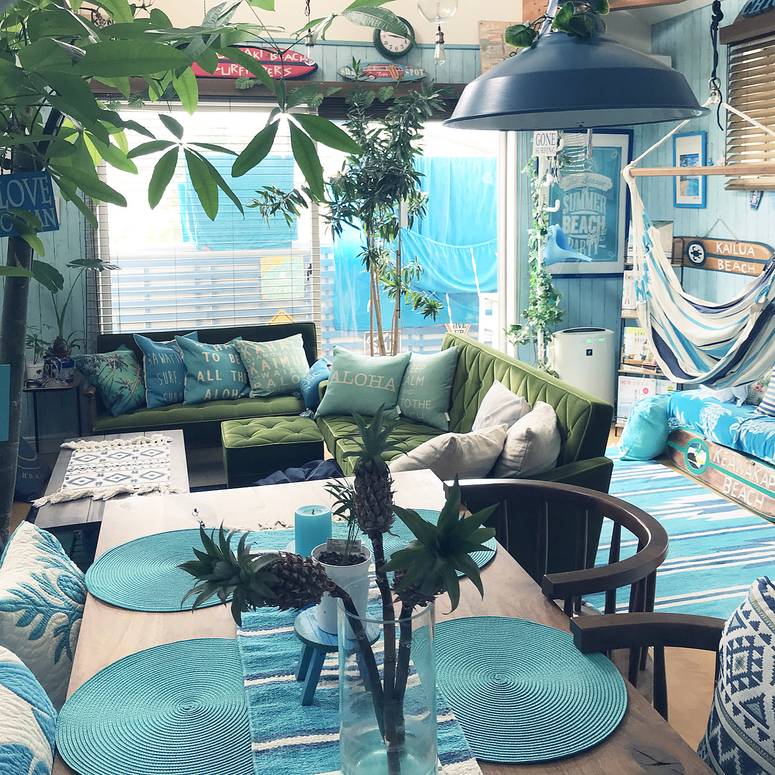西海岸スタイル/西海岸インテリア/SURF STYLE/夏/ブルーなどの