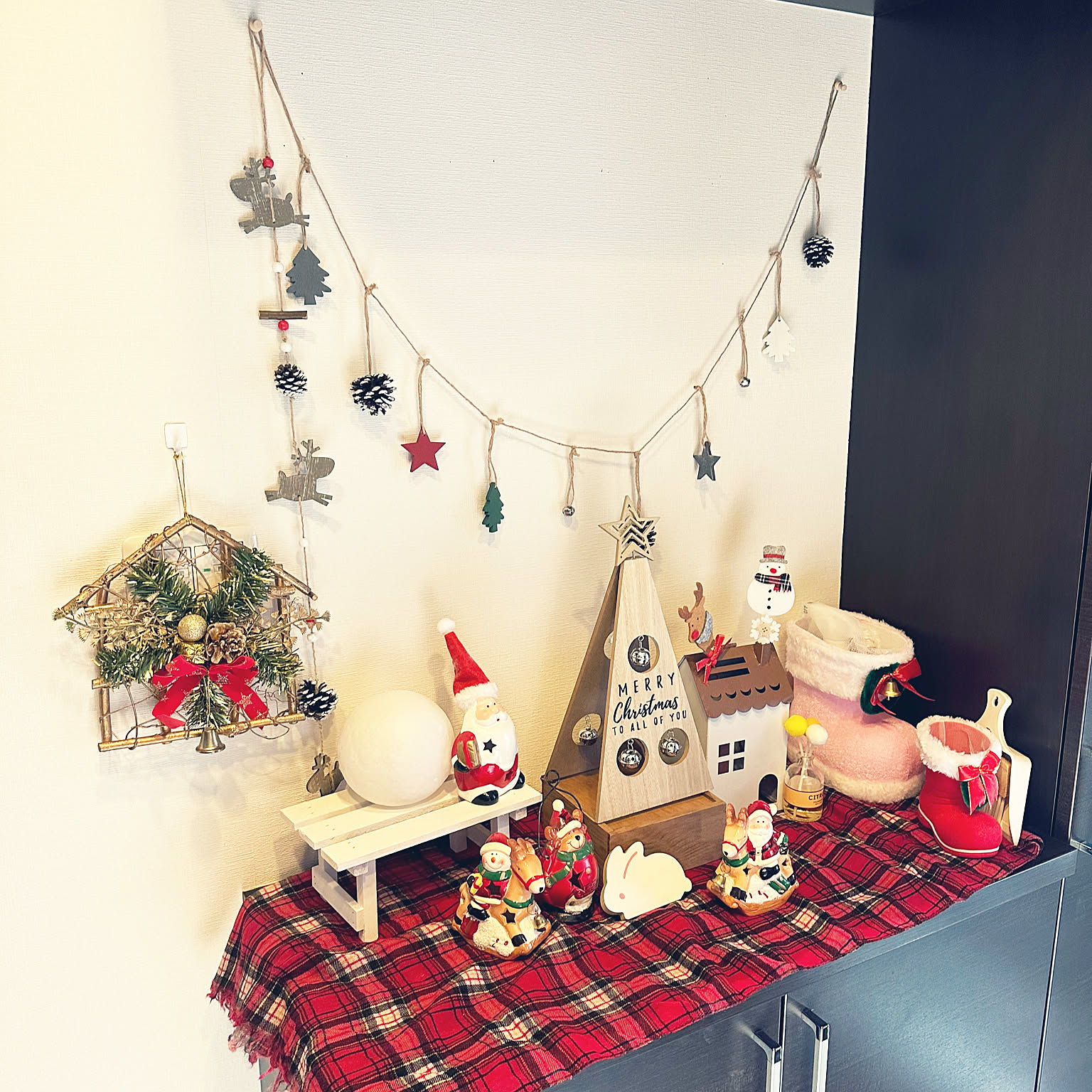 クリスマス玄関のインテリア実例 ｜ RoomClip（ルームクリップ）