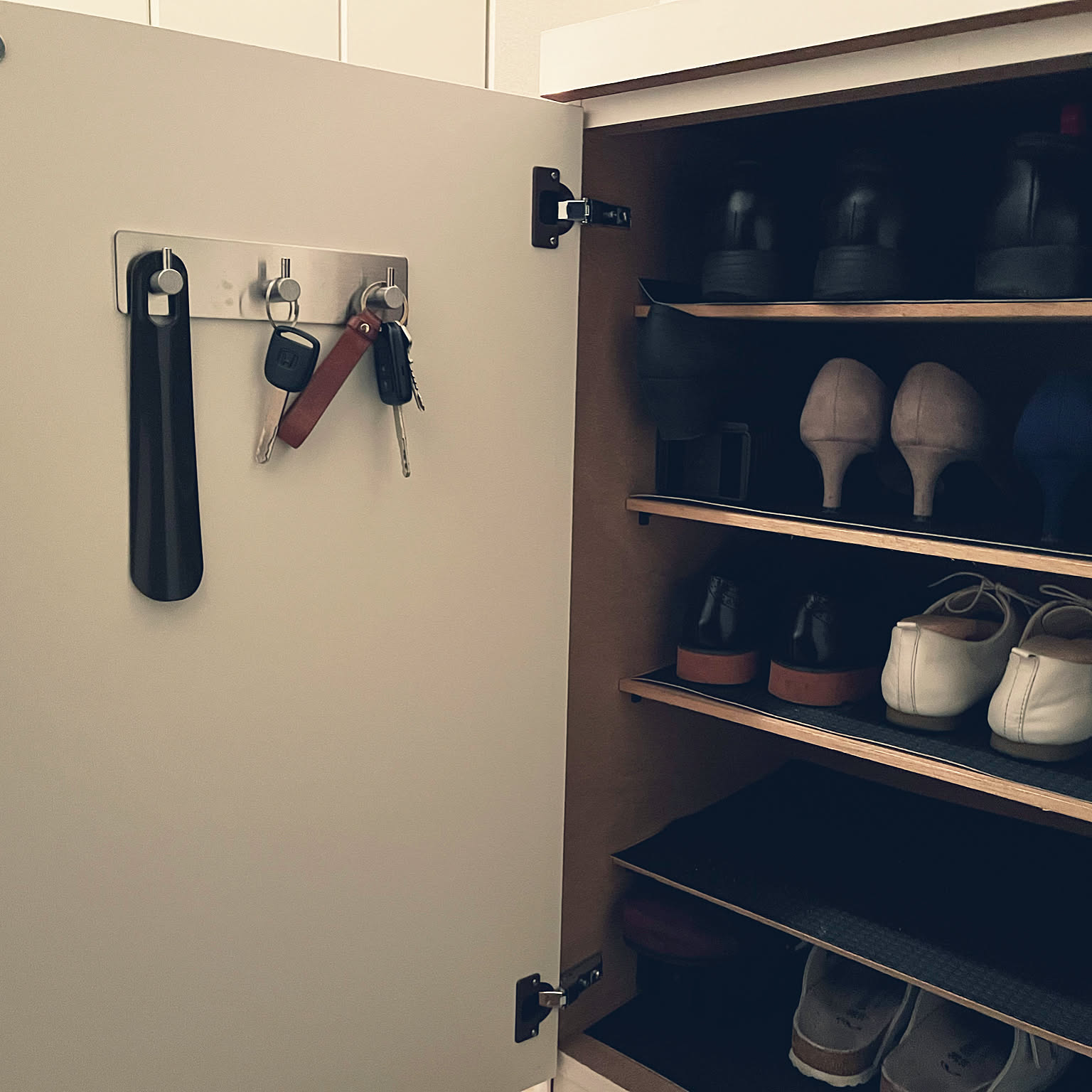 アイデア玄関玄関下駄箱鍵収納箱現代シンプル招き鹿工芸品置物デスクトップ収納箱6 楽天市場】【 レビュー特典あり 】 tower 引っ掛け可動式下駄箱