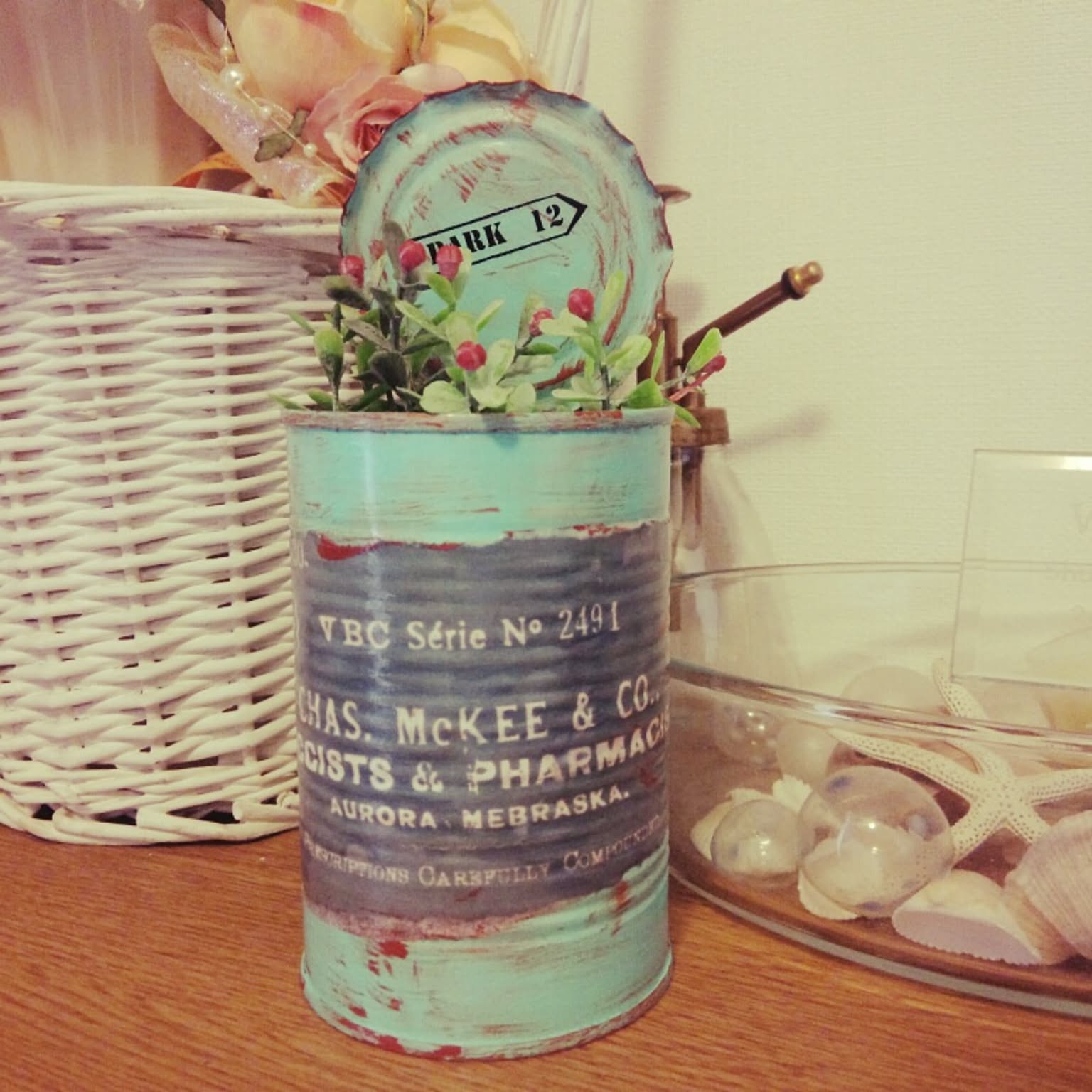 デコパージュ リメ缶☆G-12 I♡Strawberry&ハリネズミさん 【公式通販】