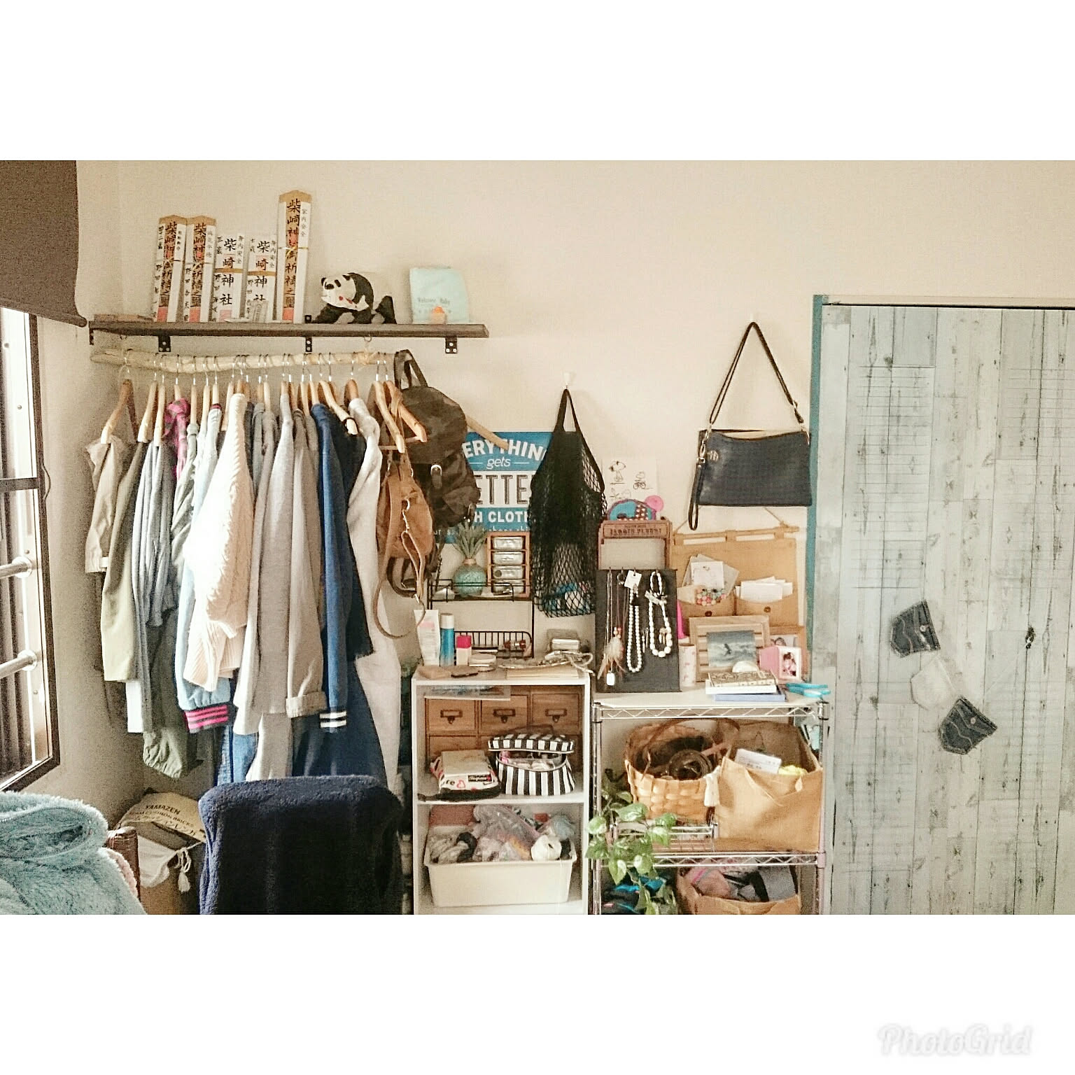 DriftDesign〜 キレイめ希少流木の大きめ150cmハンガーラック 1m