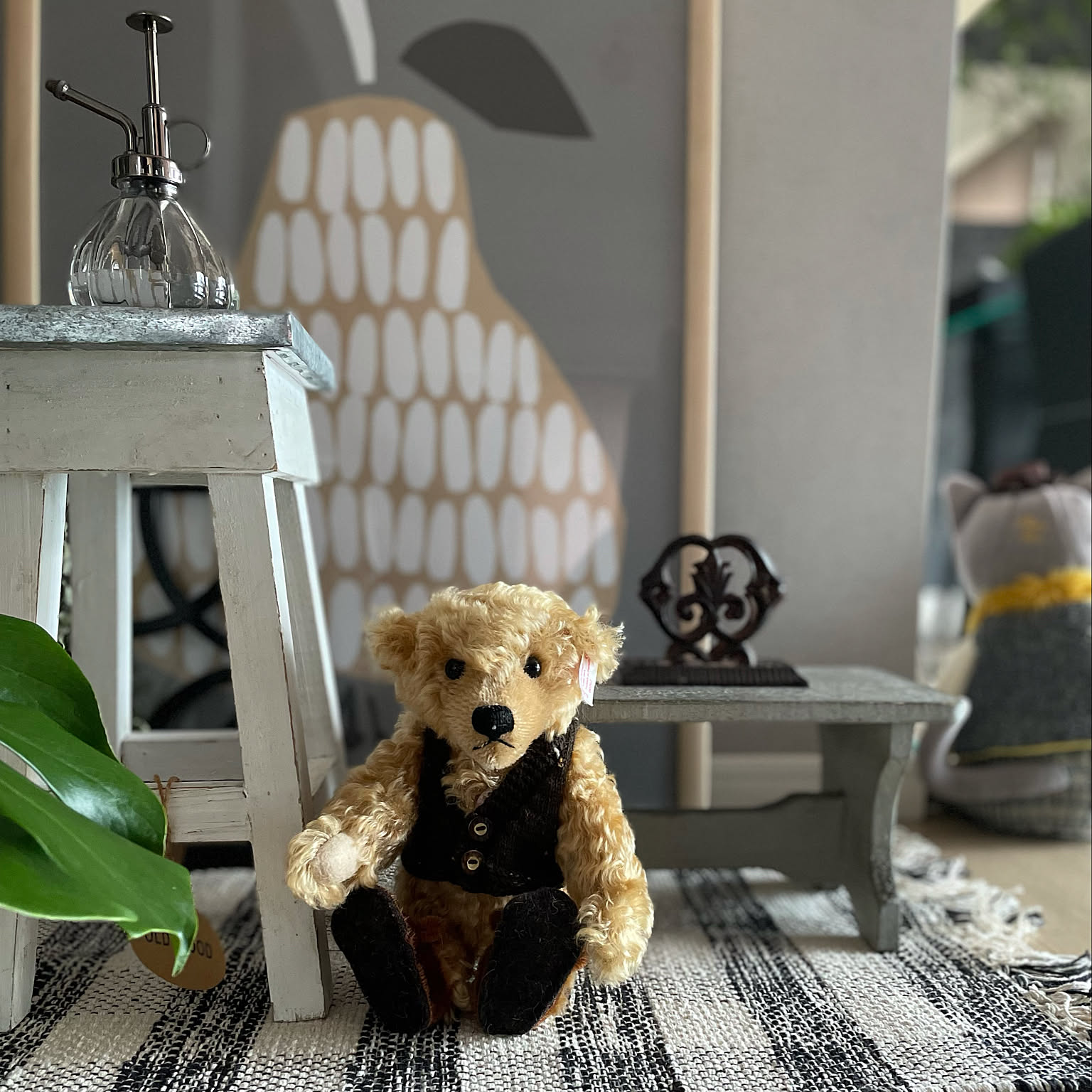 スノーマン　ゴブラン織りマット　人形用 HAGIHARA萩原 ハンドメイド・手芸 スノーマン ゴブラン織りマット 人形用