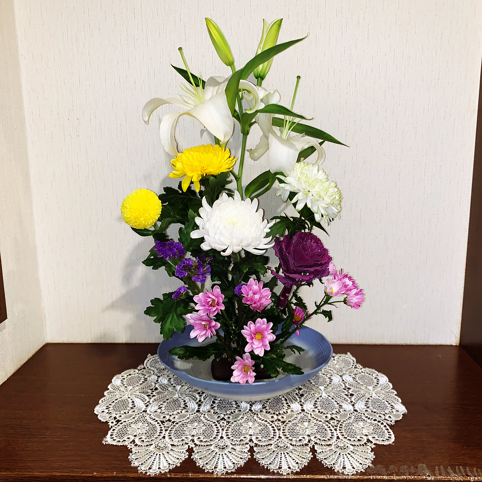 花いっぱい礫亭造花瓶