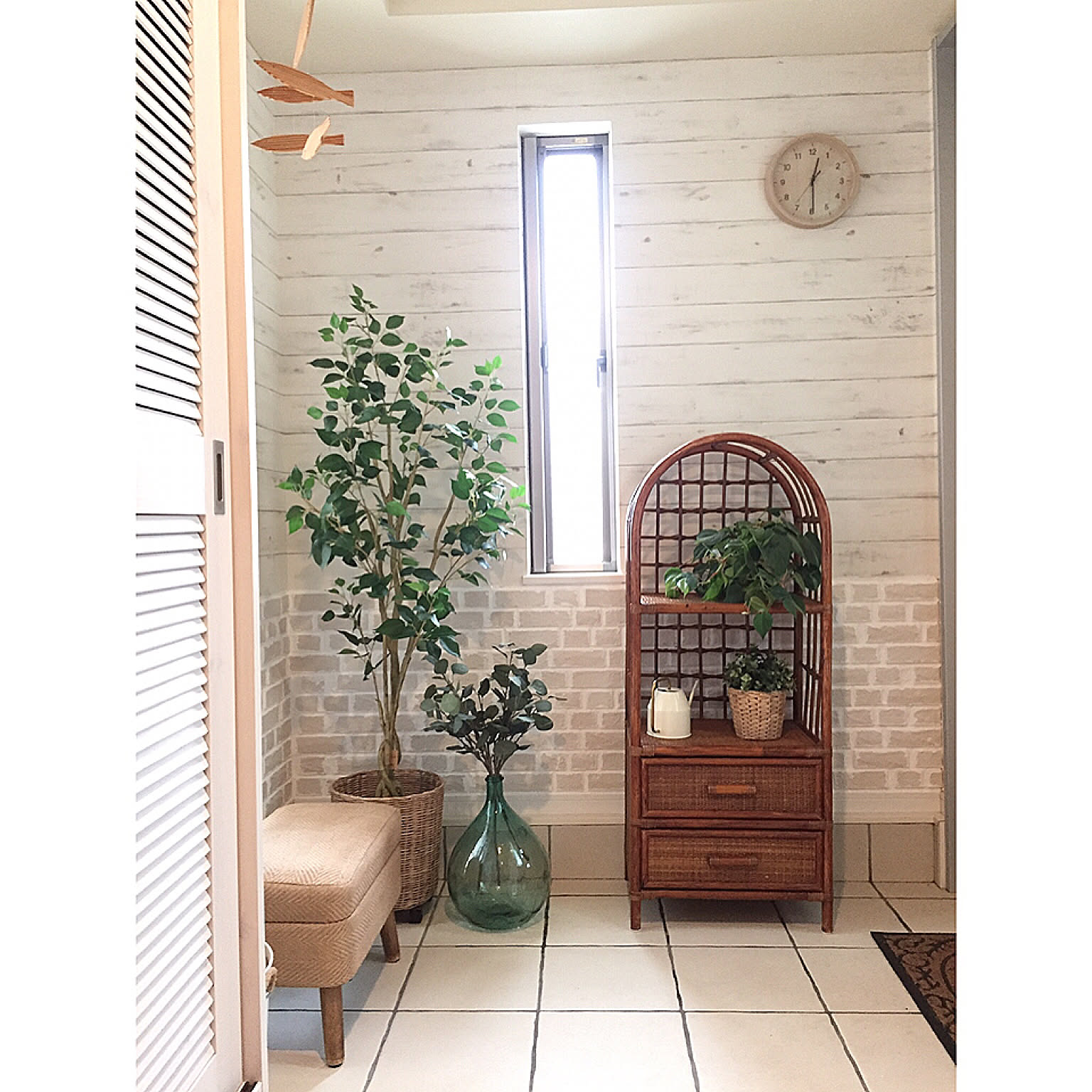 昭和レトロ ラタン ごみ箱 籐家具 バスケット 収納ケース 木製