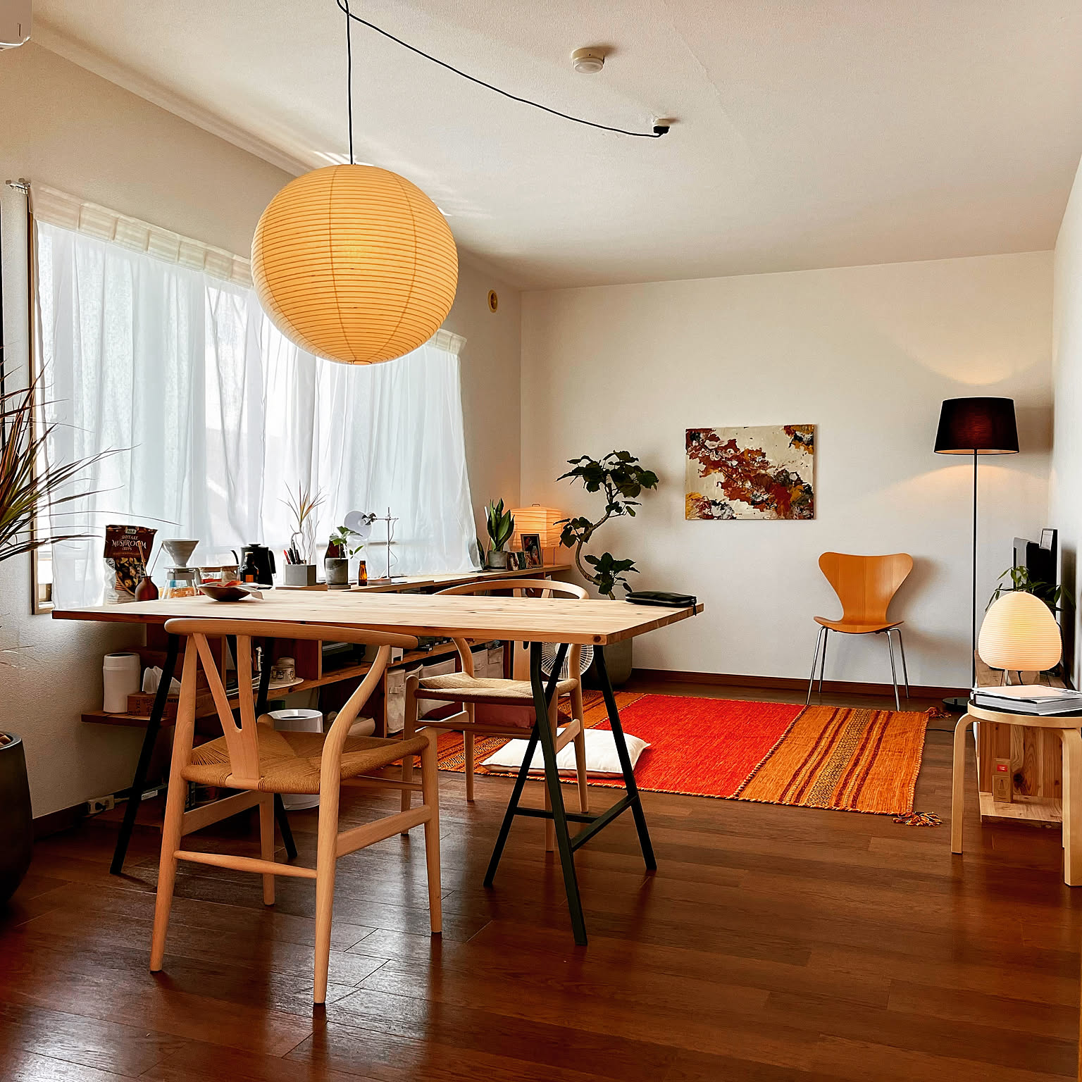 イサムノグチ　ポスター　1AT オレンジ　北欧　おしゃれ　インテリア　モダン イサムノグチ ポスター 1AT オレンジ 北欧 おしゃれ インテリア モダン