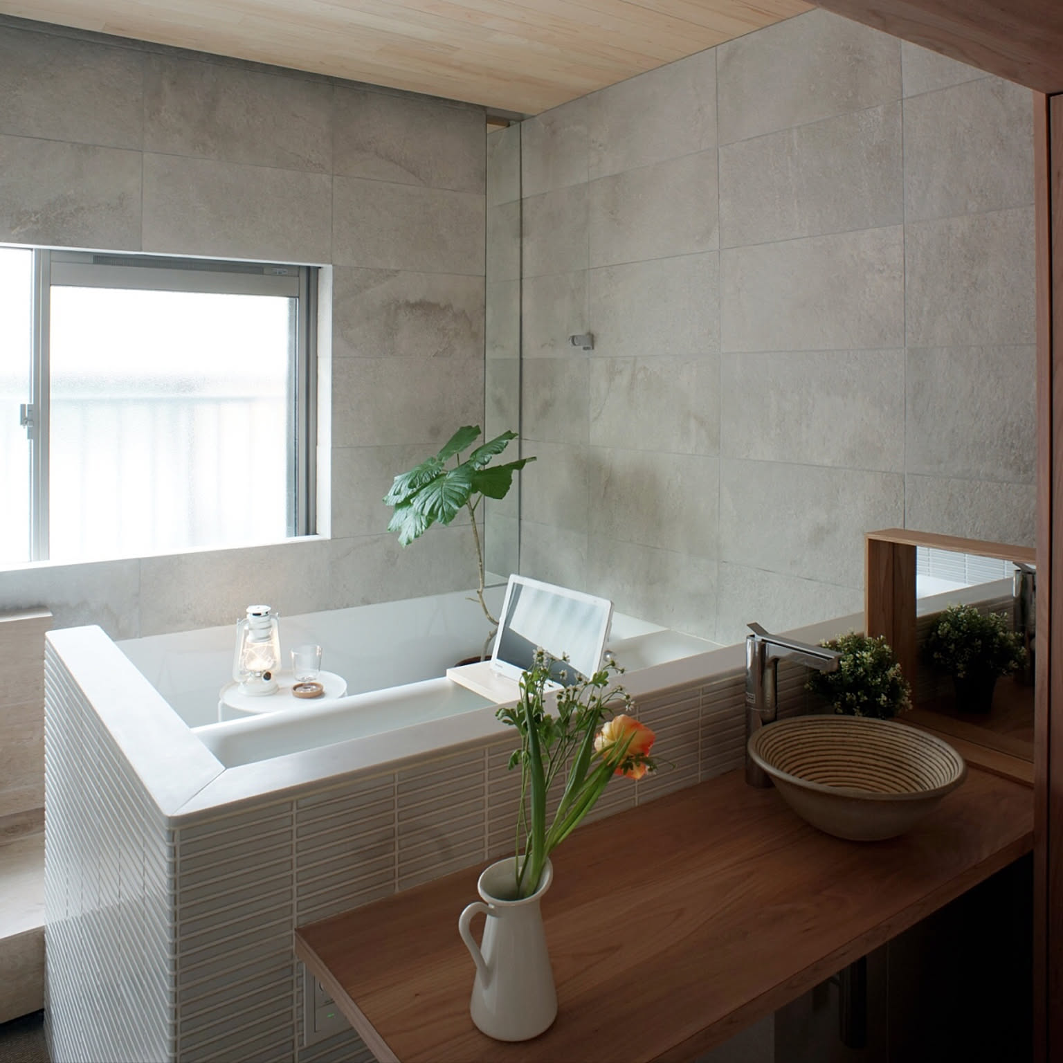 DIY ハーフユニットバスのインテリア・手作りの実例 ｜ RoomClip